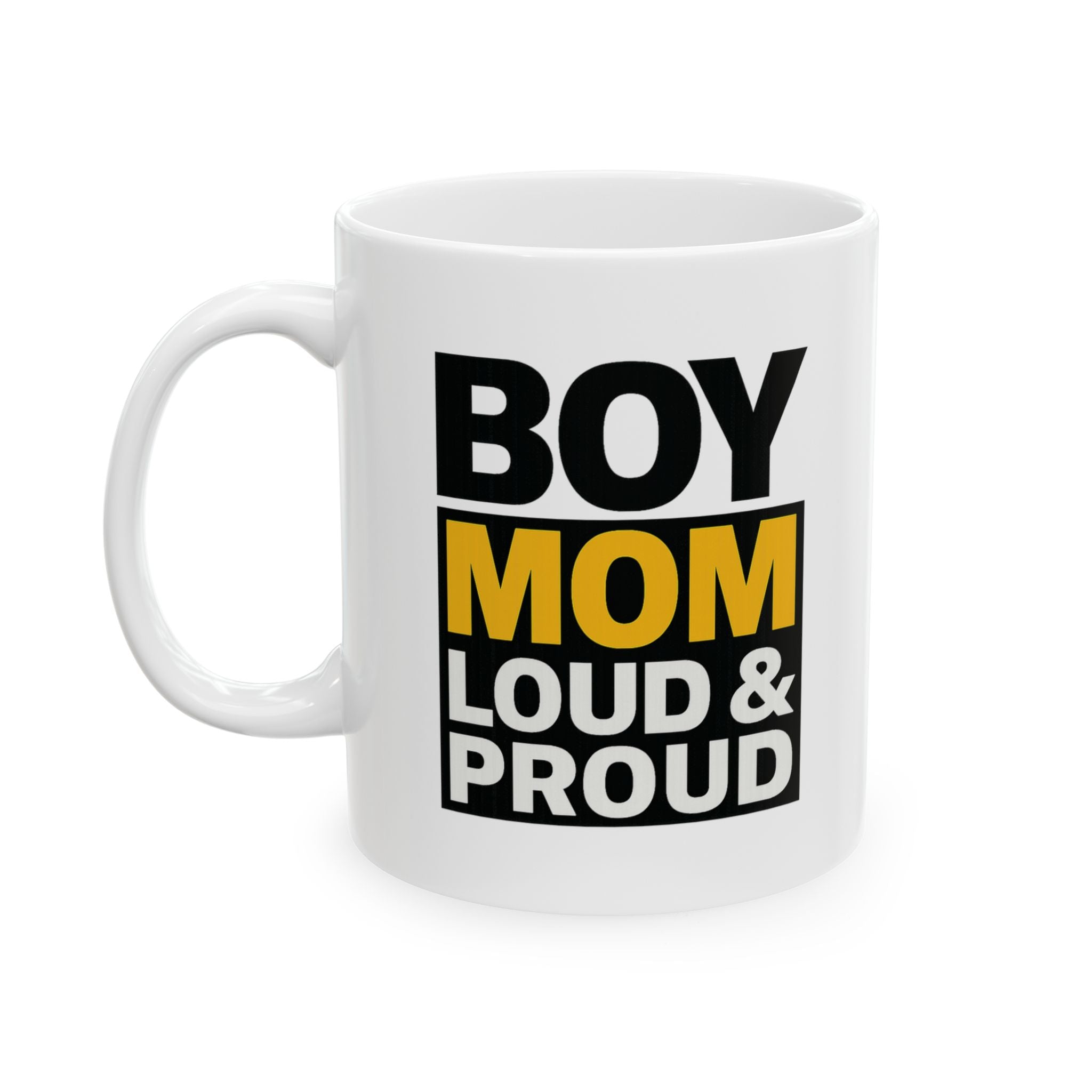 Boy Mom Energy Level Chaos Coffee Mug | Funny Mom Gift | Ceramic Mug