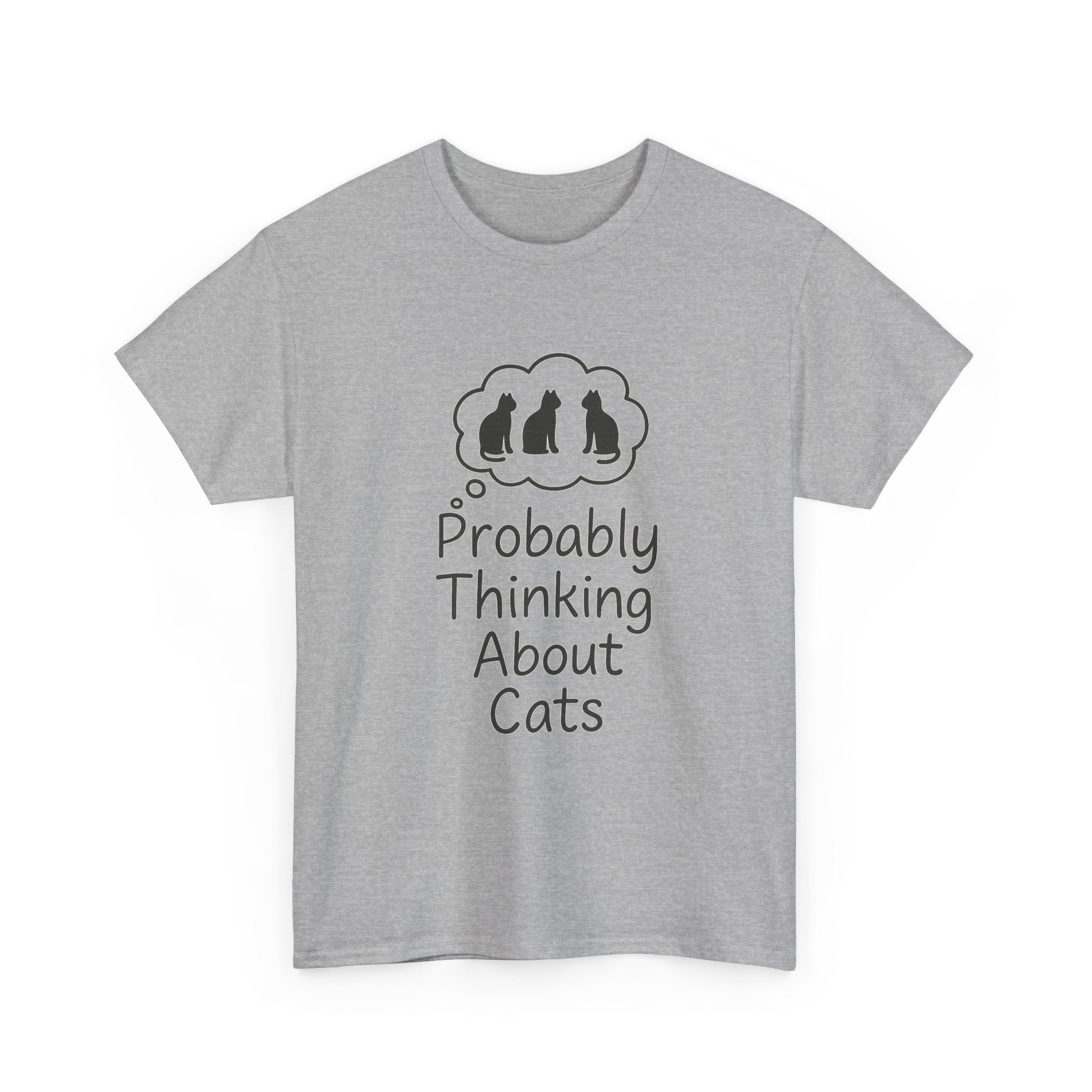 Probably Thinking About Cats Introvert T-Shirt | Cat Lover Gift | Graphic Tee