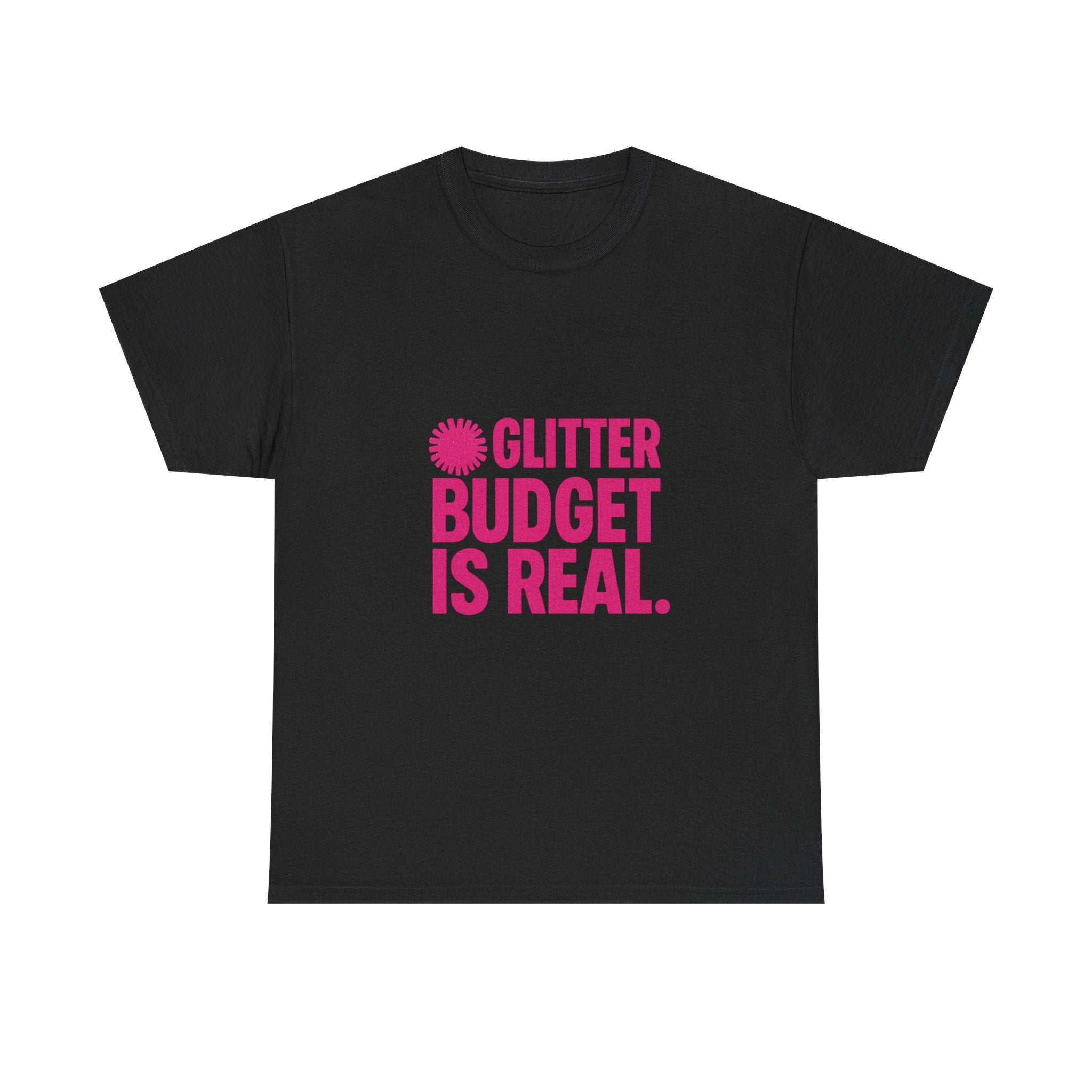 Cheer Mom Glitter Budget Is Real T-Shirt | Gift for Mom | Graphic Tee