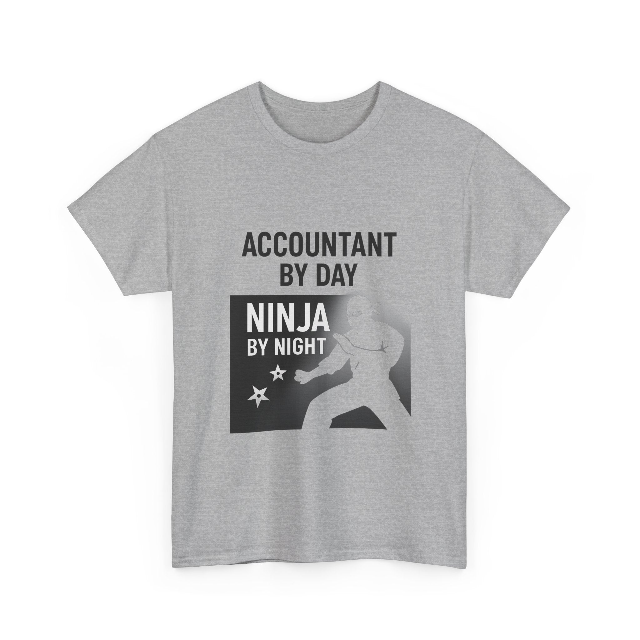 Accountant By Day Ninja By Night Profession T-Shirt | Accountant Gift | Graphic Tee