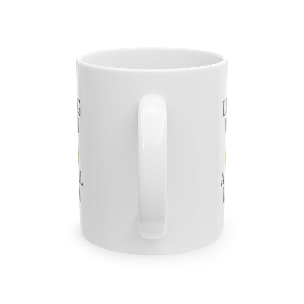 Maine Coon Mom Living With A Small Lion Coffee Mug | Gift for Mom | Ceramic Mug