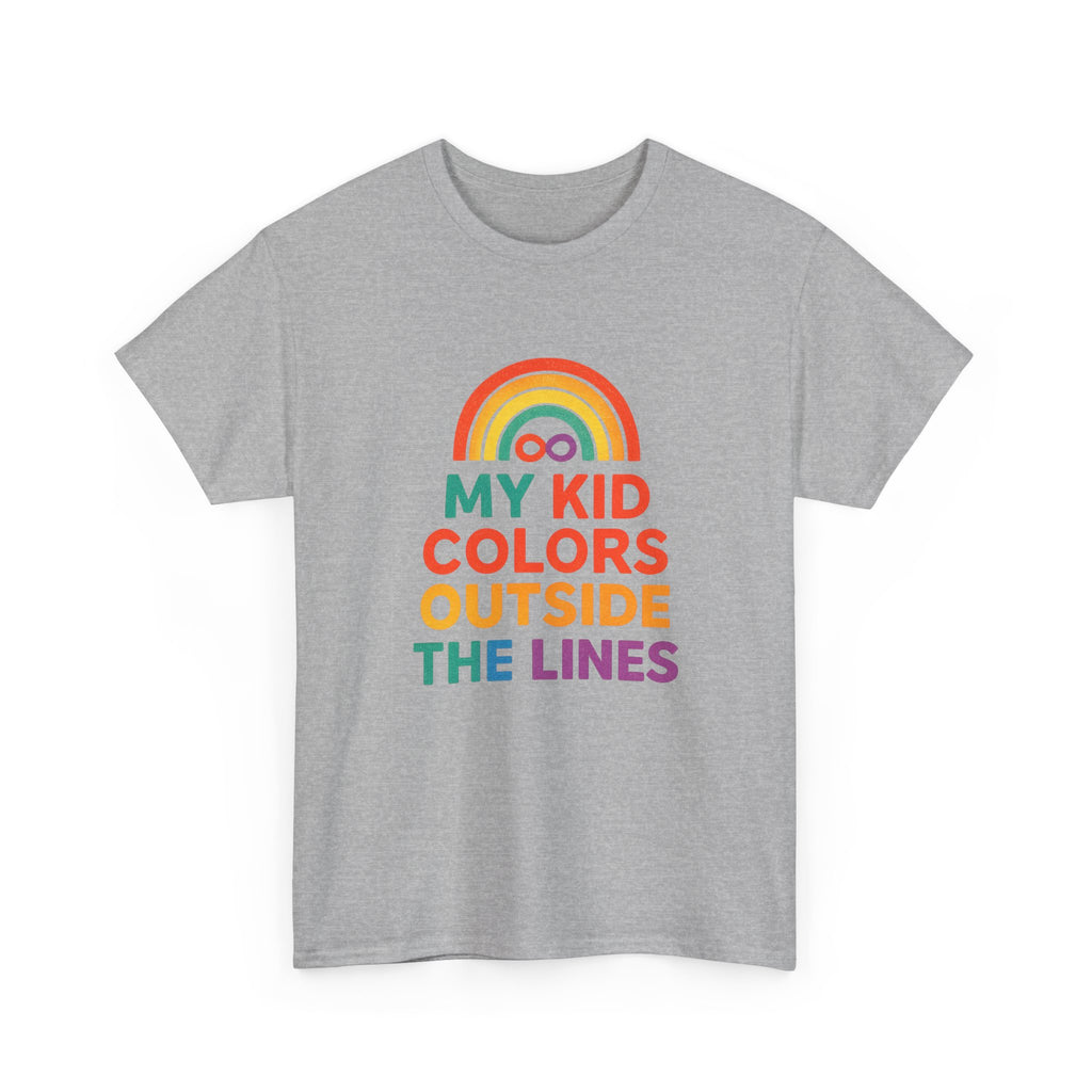 Autism Parent My Kid Colors Outside The Lines T-Shirt
