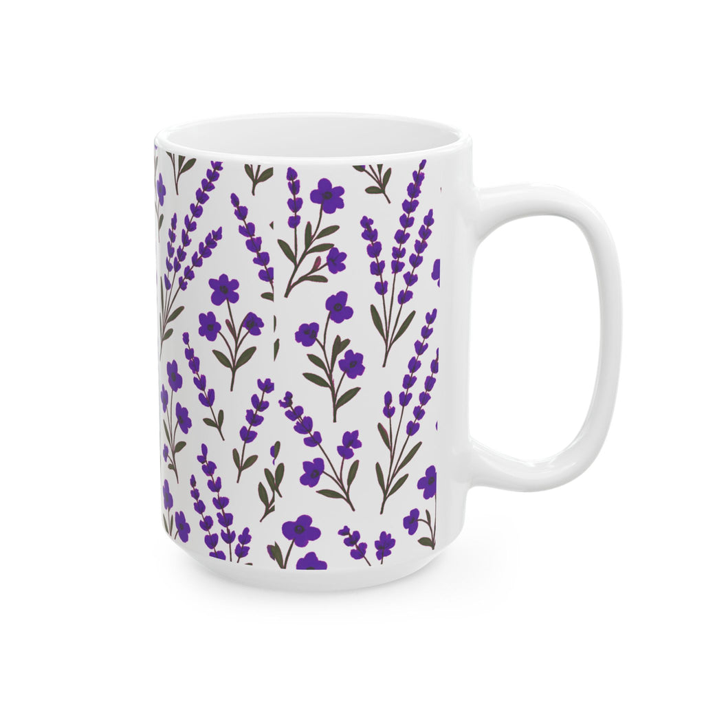 Purple Lavender Coffee Mug | Unique Gift | Ceramic Mug