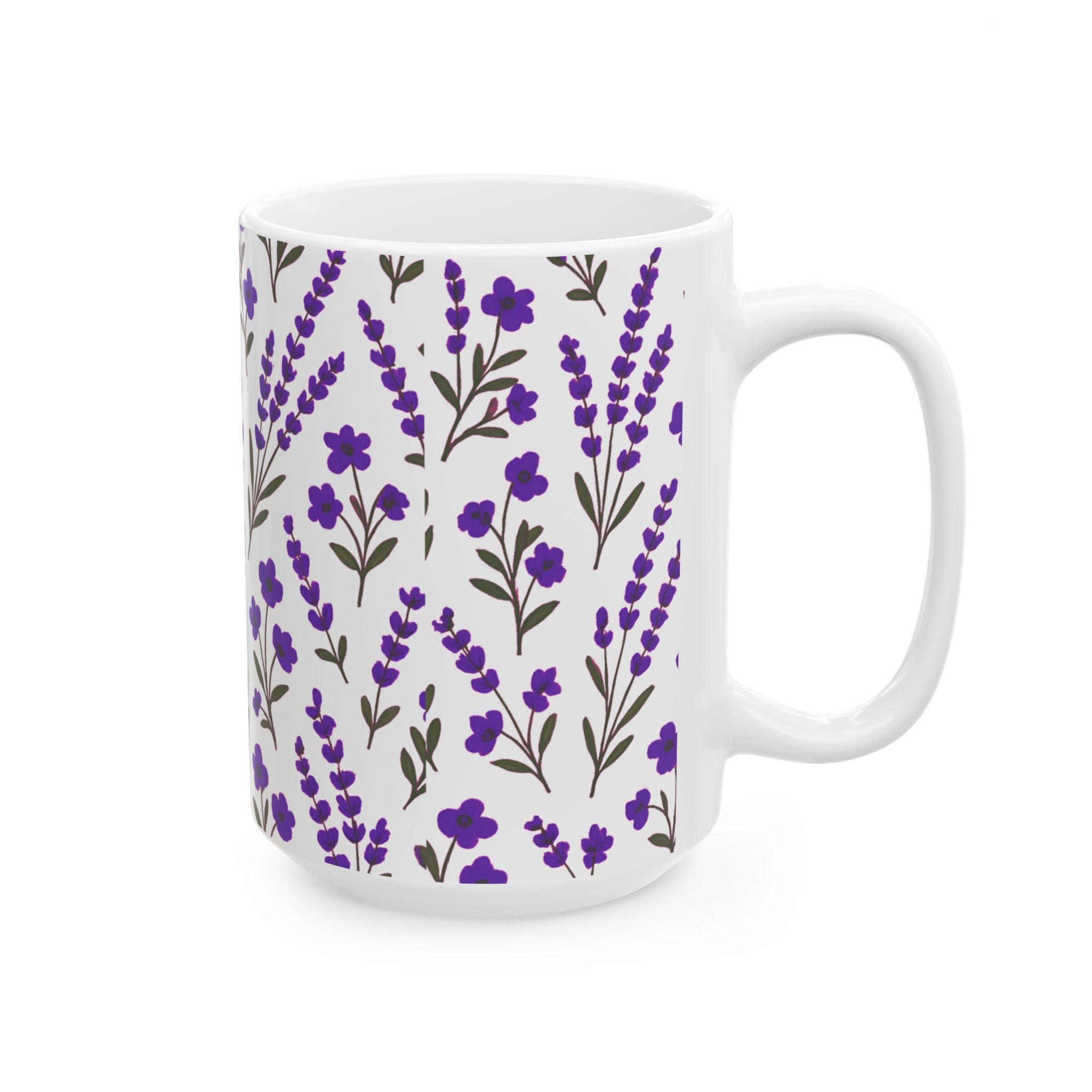 Purple Lavender Coffee Mug | Unique Gift | Ceramic Mug