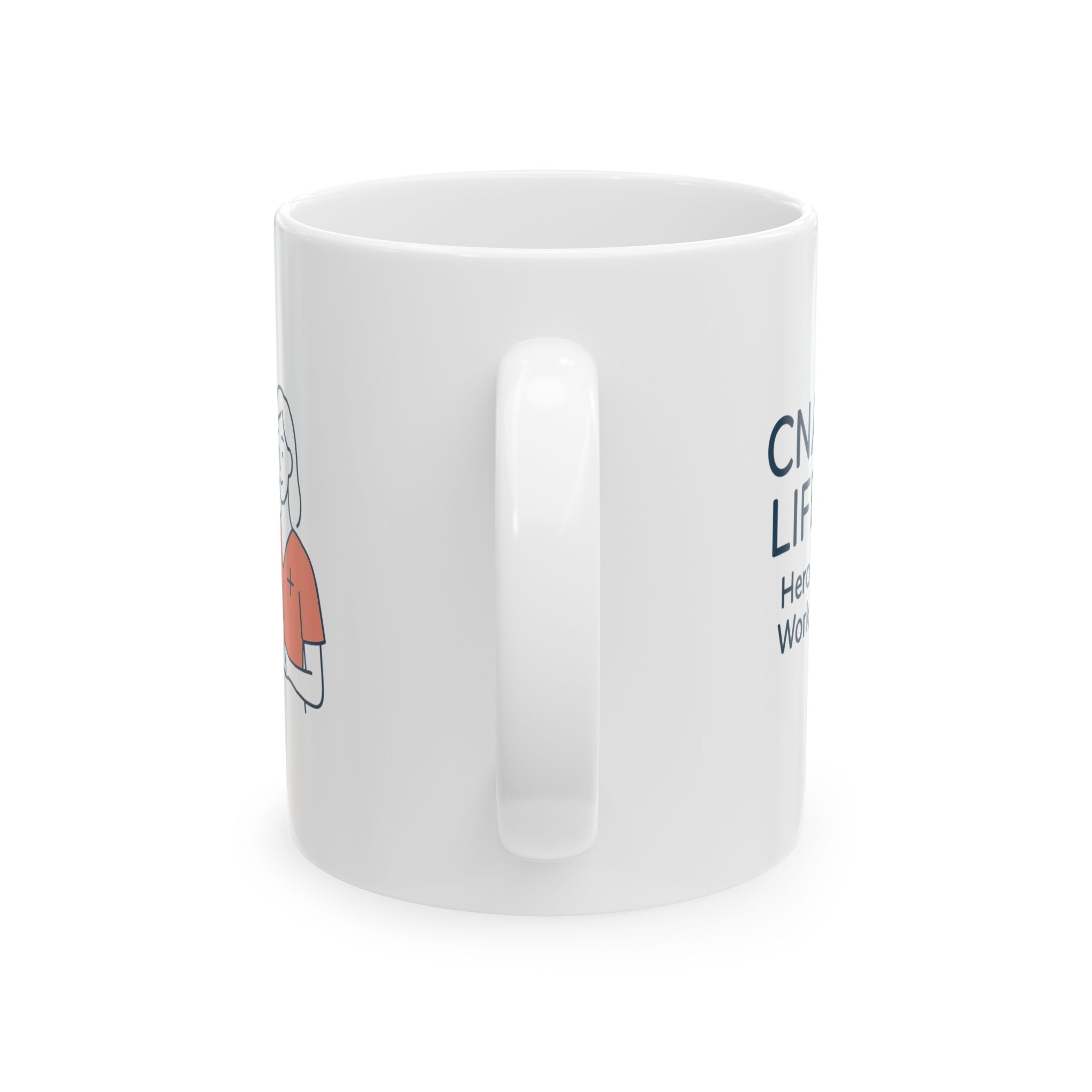 CNA Life Coffee And Compassion Coffee Mug | Funny CNA Gift | Ceramic Mug