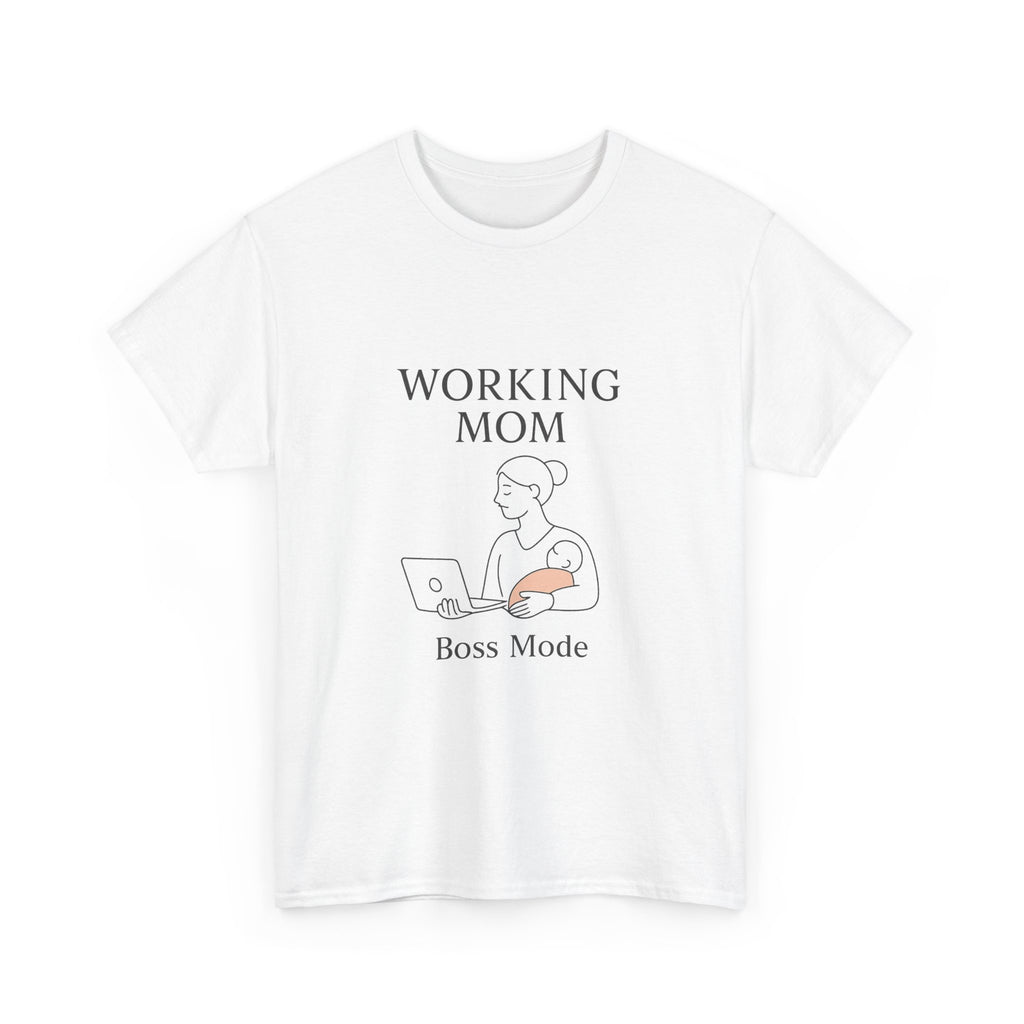 Working Mom Boss Mode On T-Shirt | Funny Mom Humor | Graphic Tee