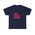 Spin Class Survivor I Came I Pedaled I Barely Survived T-Shirt | Unique Gift | Graphic Tee
