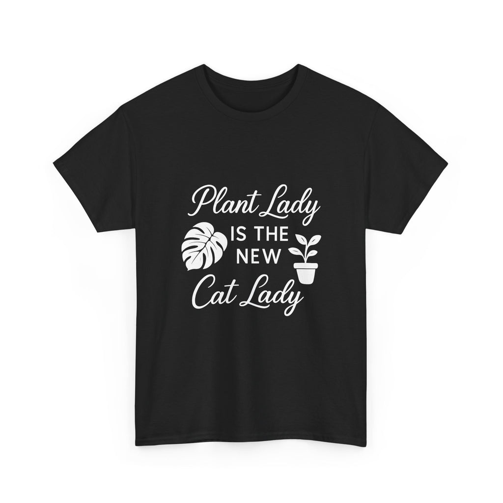 Plant Lady Is The New Cat Lady T-Shirt | Cat Lover Gift | Graphic Tee