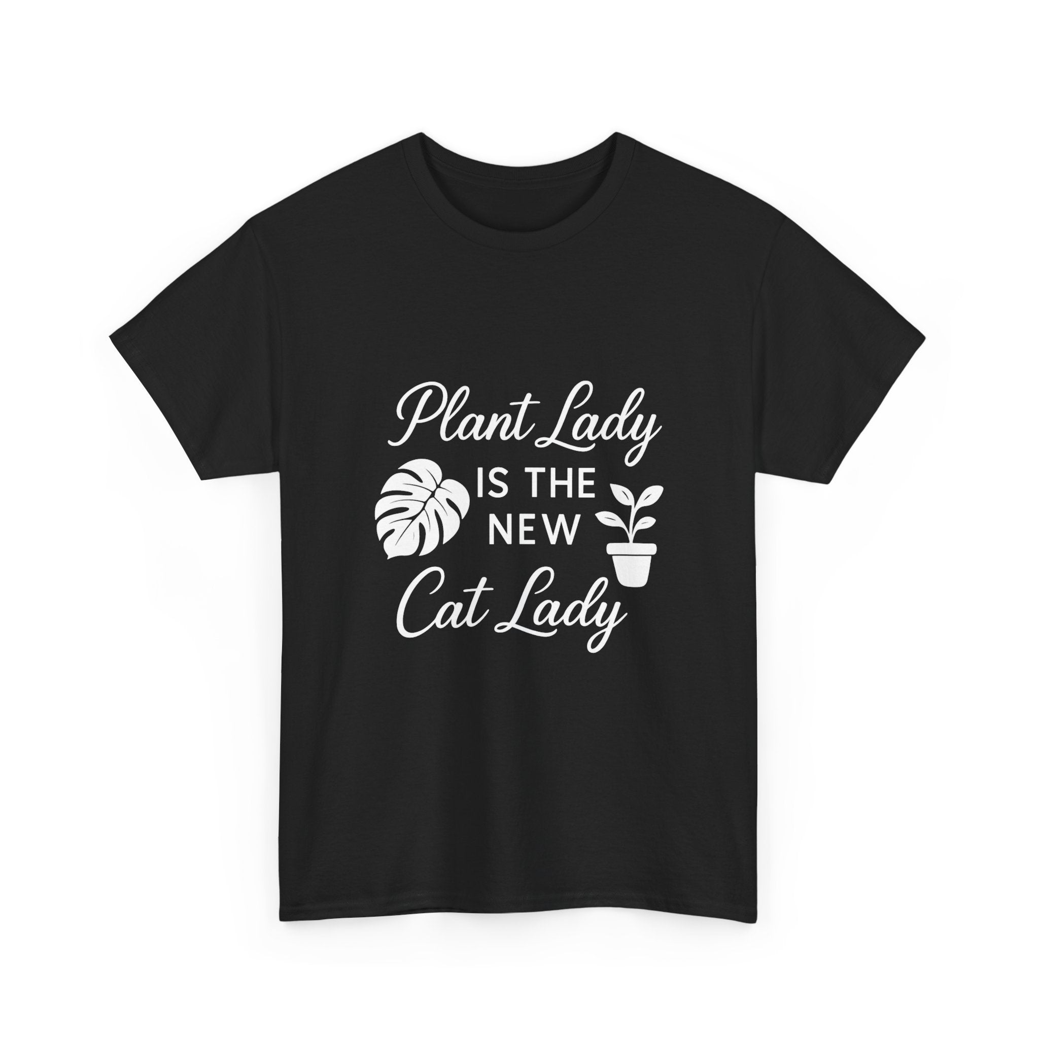 Plant Lady Is The New Cat Lady T-Shirt | Cat Lover Gift | Graphic Tee