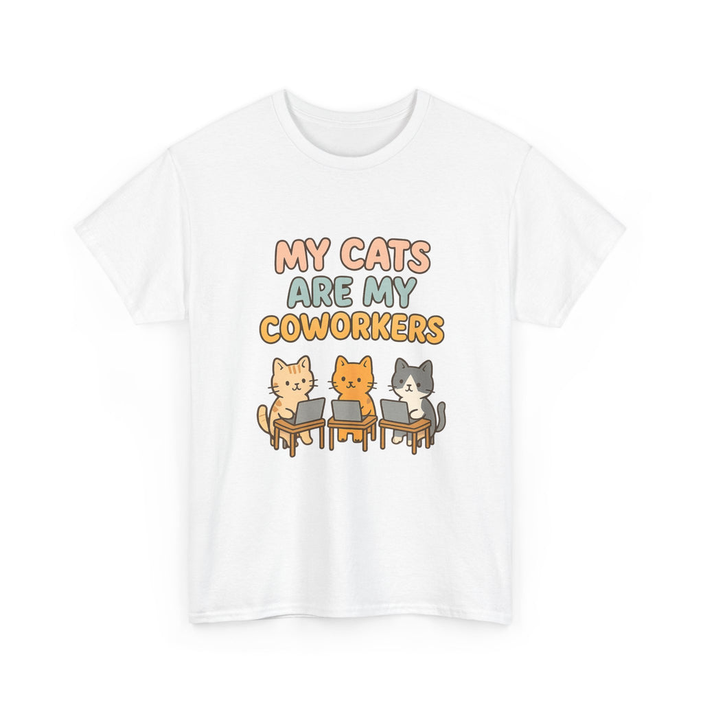 My Cats Are My Coworkers T-Shirt | Cat Lover Gift | Graphic Tee