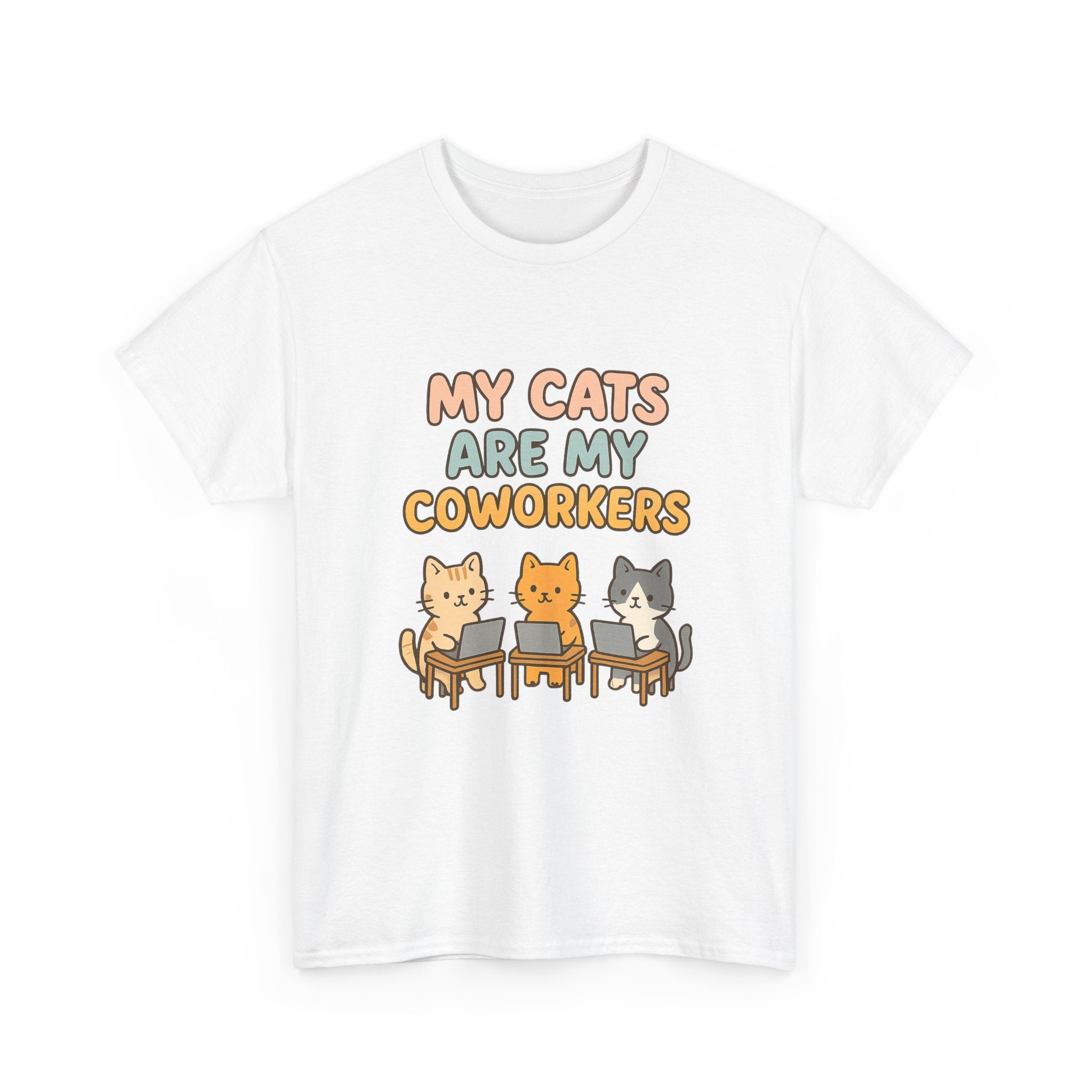 My Cats Are My Coworkers T-Shirt | Cat Lover Gift | Graphic Tee