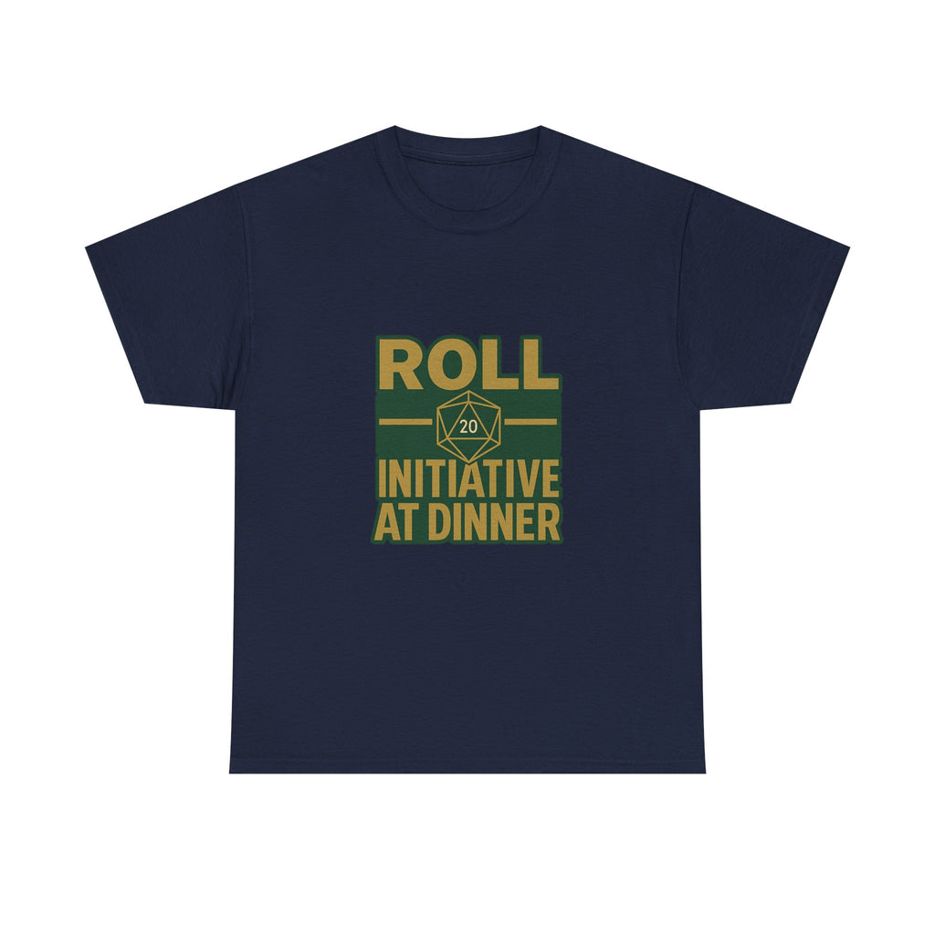 Board Game Nerd Roll Initiative At Dinner T-Shirt | Unique Gift | Graphic Tee