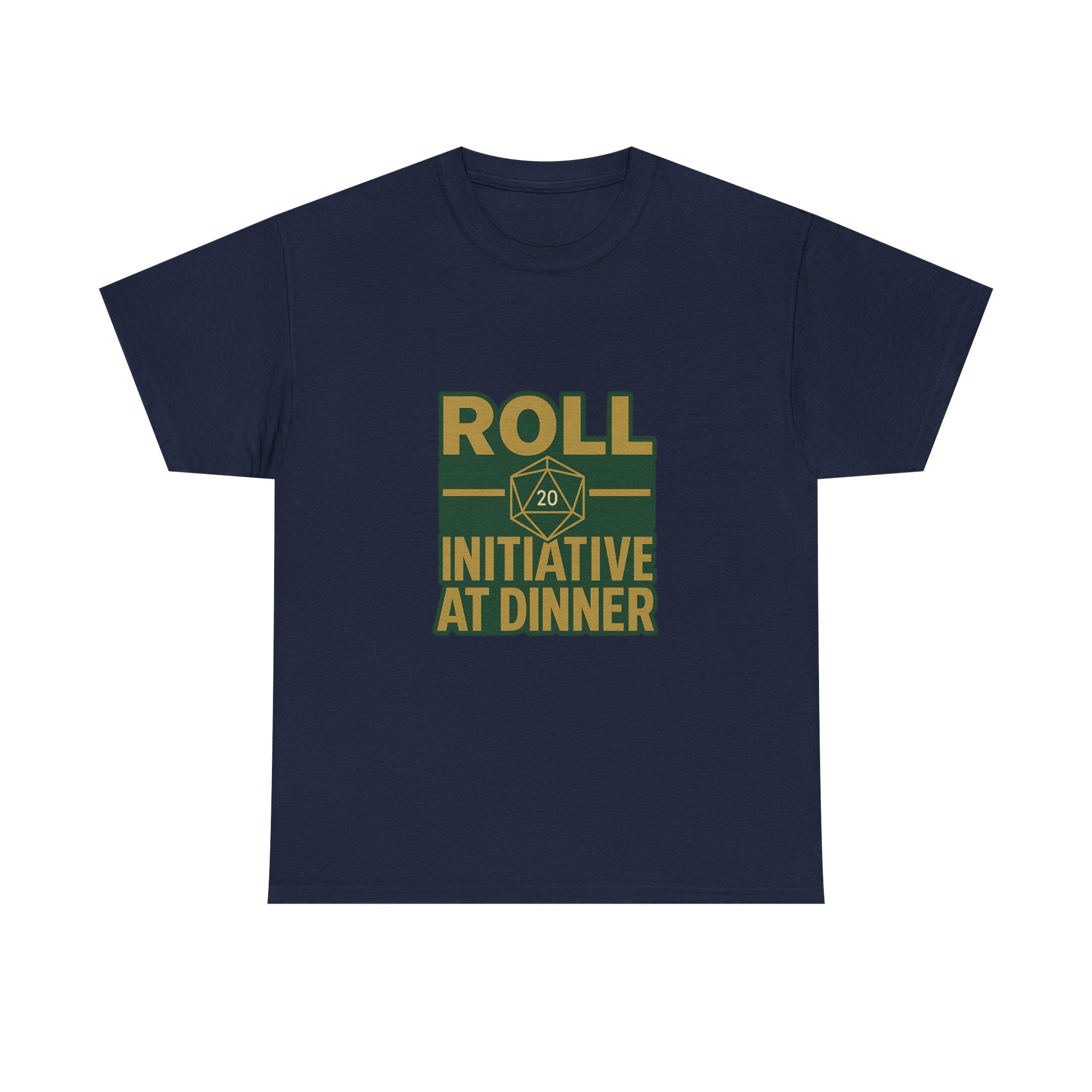 Board Game Nerd Roll Initiative At Dinner T-Shirt | Unique Gift | Graphic Tee