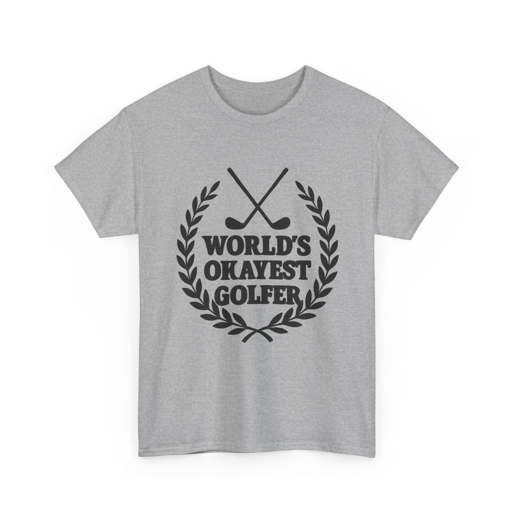 World's Okayest Golfer Sports T-Shirt | Golf Lover Gift | Graphic Tee