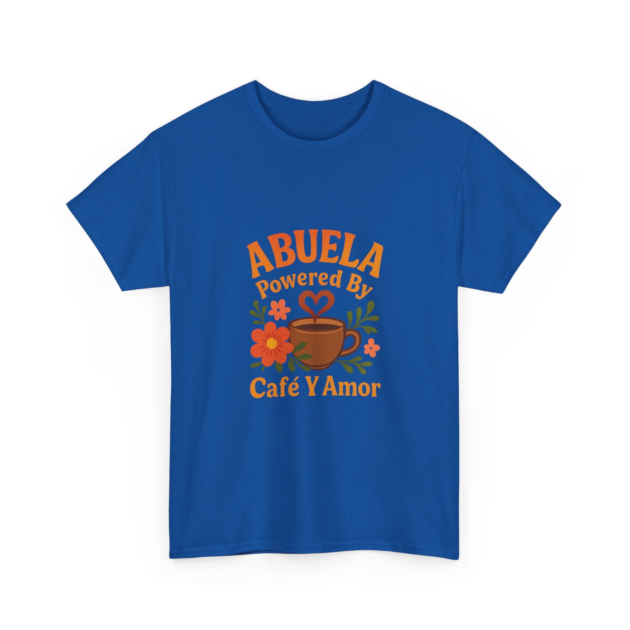 Abuela Powered By Cafe Y Amor T-Shirt | Unique Gift | Graphic Tee