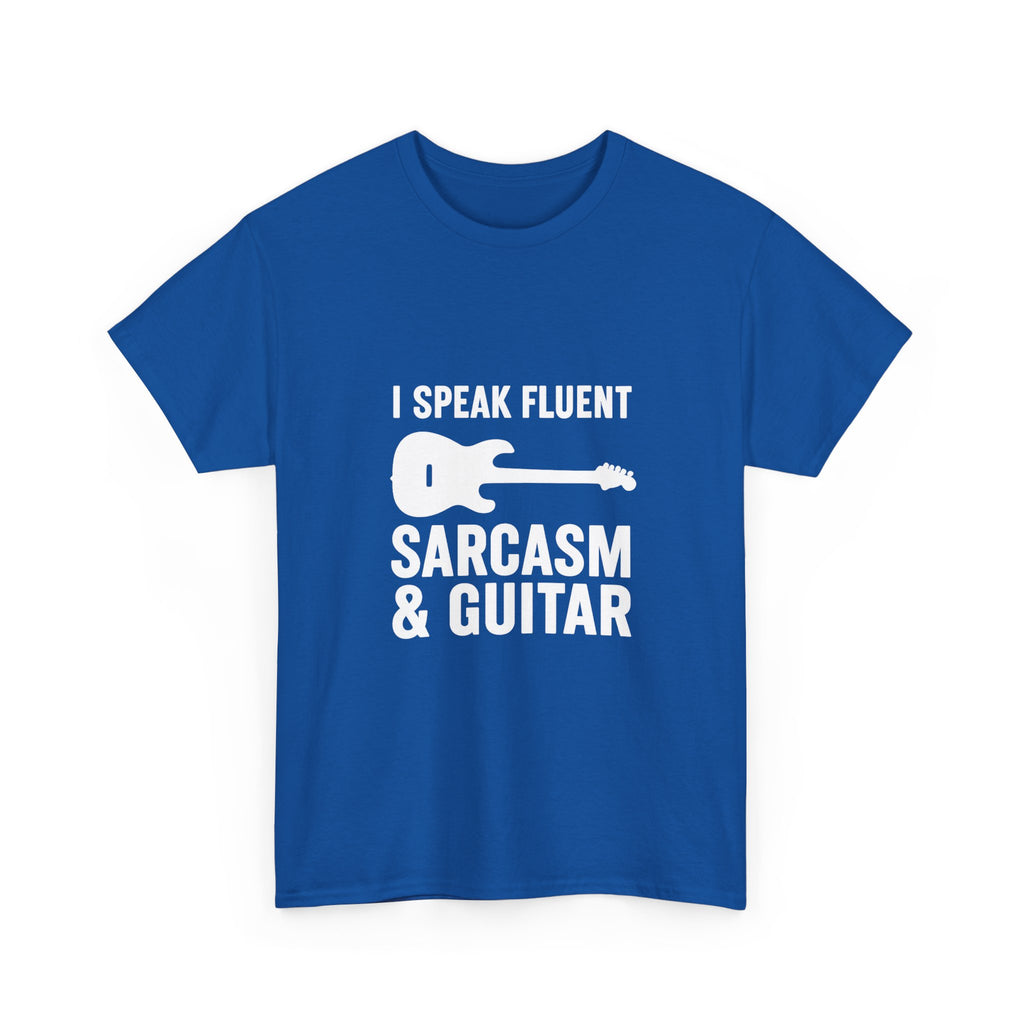 Sarcasm and Guitar Music T-Shirt | Music Lover Gift | Graphic Tee