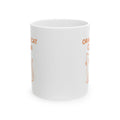 My Orange Cat Has Zero Brain Cells Coffee Mug | Funny Cat Humor | Ceramic Mug