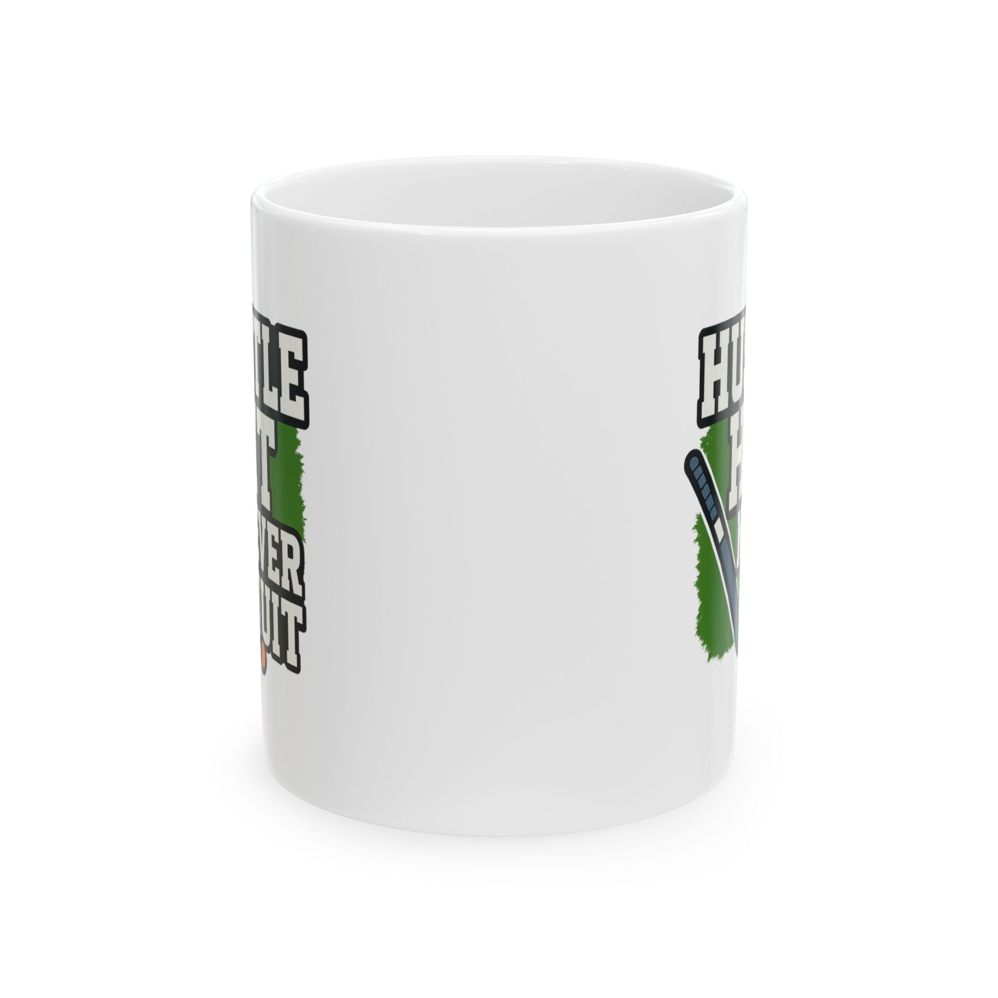 Field Hockey Mom Hustle Hit Never Quit Coffee Mug | Gift for Mom | Ceramic Mug