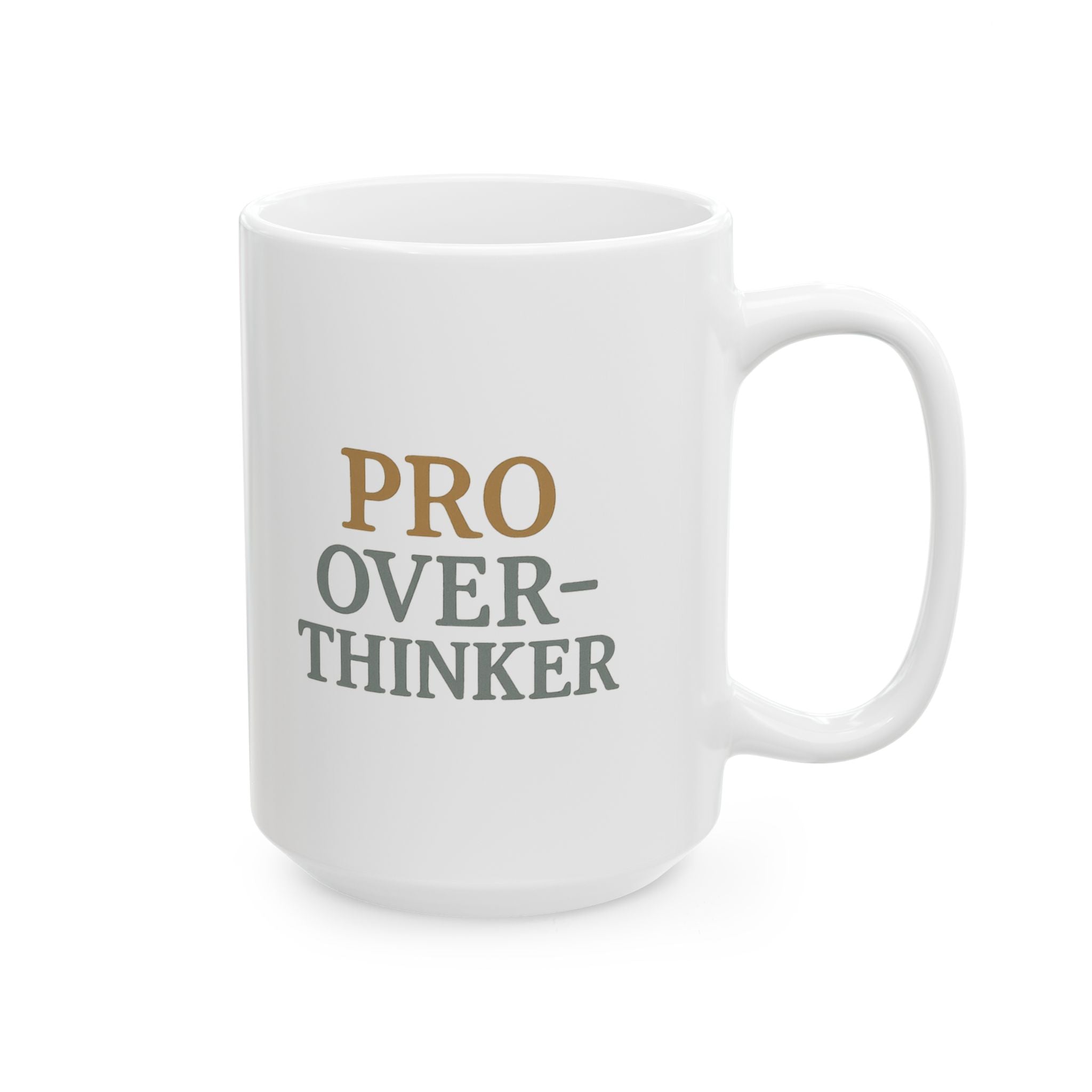 Warning Overthinking In Progress Coffee Mug | Funny Anxiety Gift | Ceramic Mug