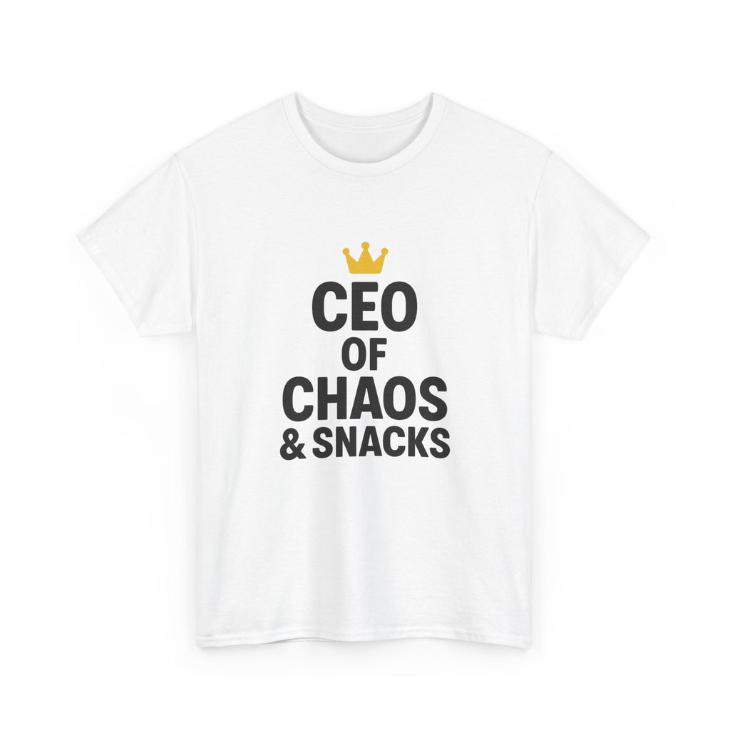 Stay At Home Dad CEO Of Chaos And Snacks T-Shirt | Gift for Dad | Graphic Tee