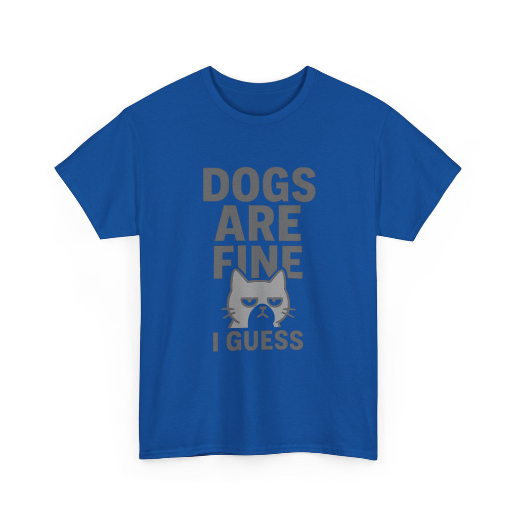 Cat Person Dogs Are Fine I Guess T-Shirt | Cat Lover Gift | Graphic Tee