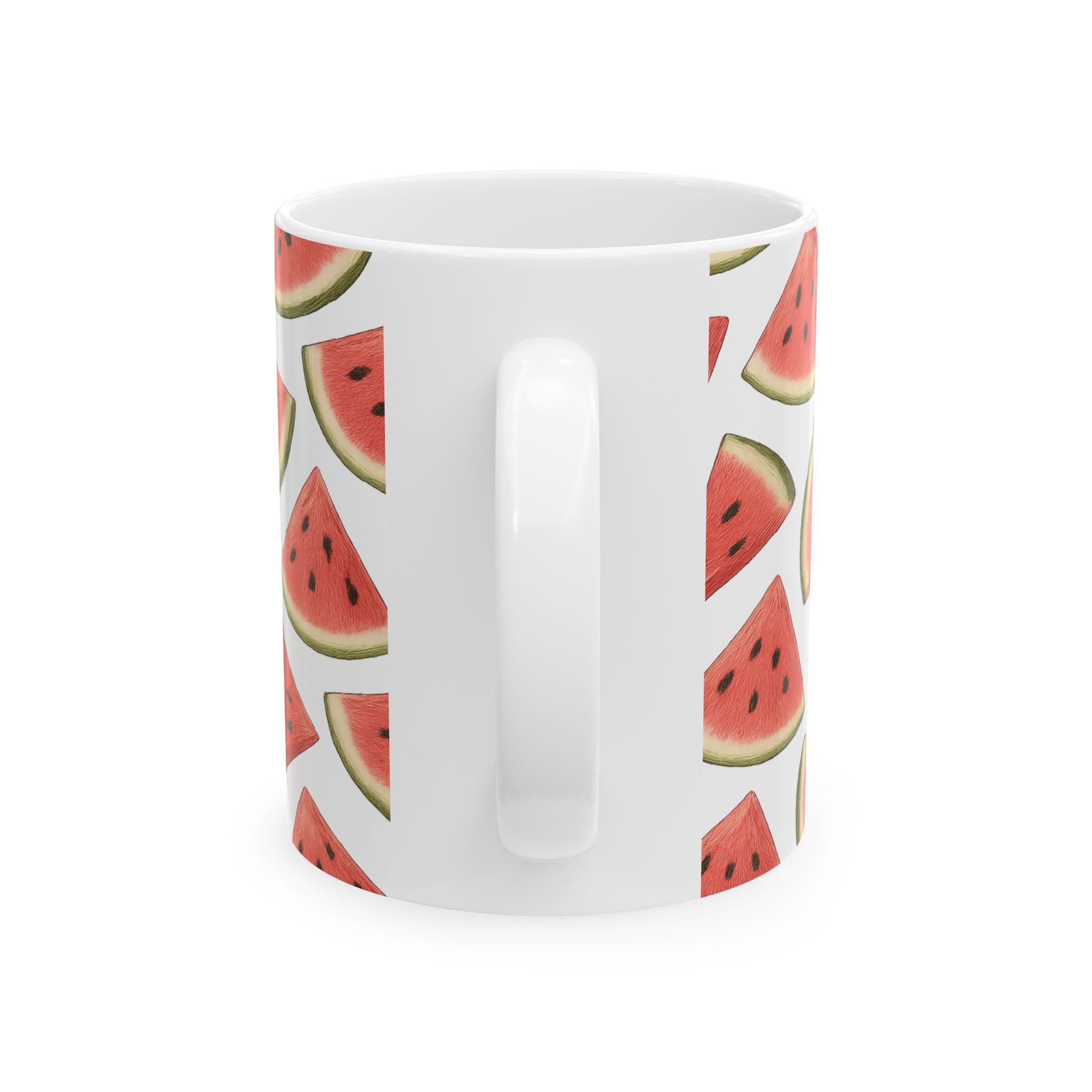 Botanical Watermelon Slices Full Wrap Coffee Mug | Fruit Gift | Ceramic Mug