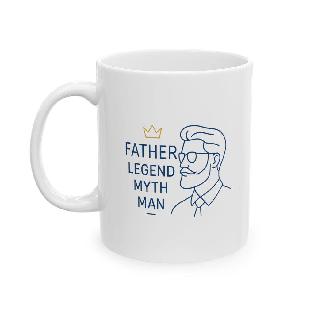 Father Powered By Love And Coffee Coffee Mug | Father Gift | Ceramic Mug
