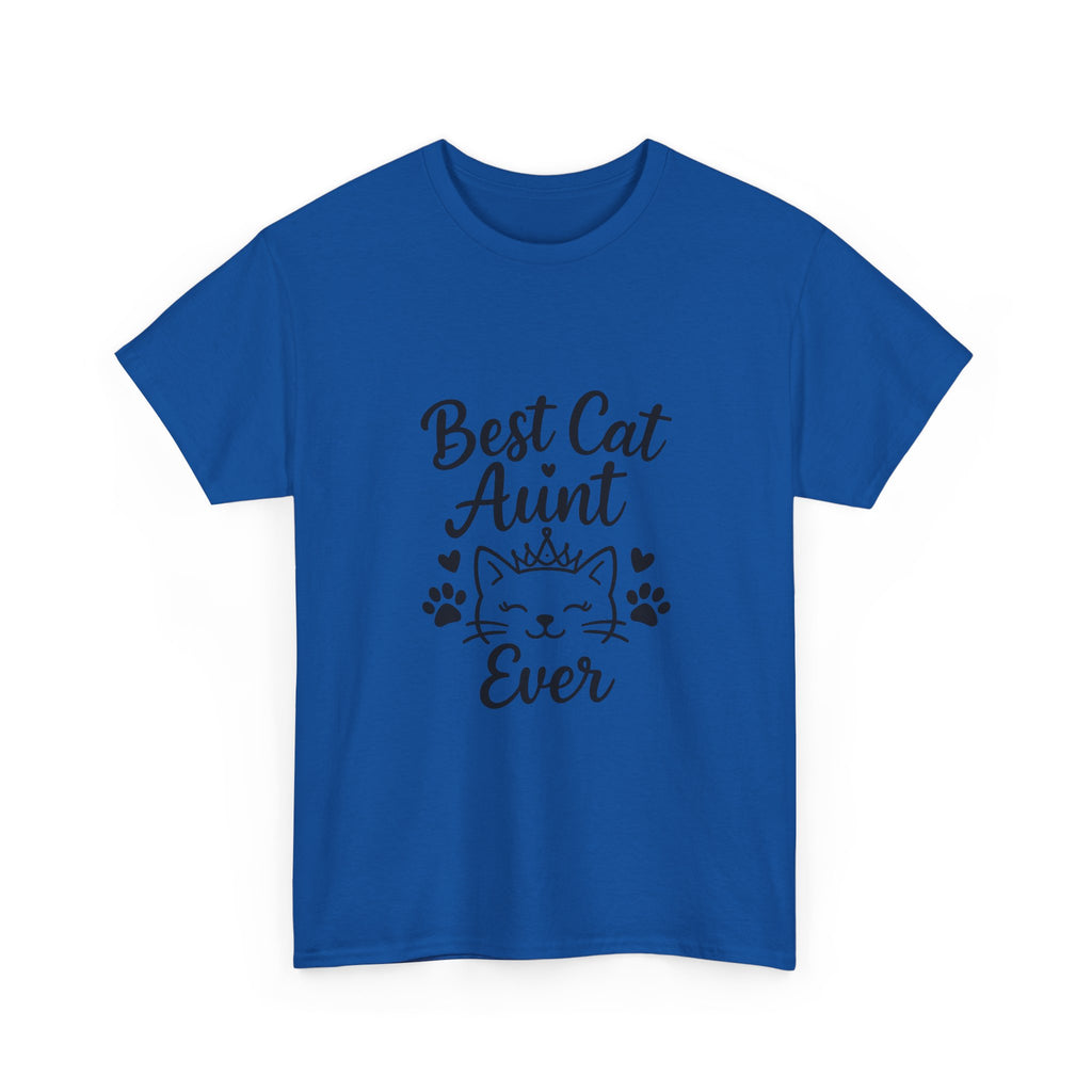 Best Cat Aunt Ever Auntie T-Shirt | Cat Lover Gift | Graphic Tee