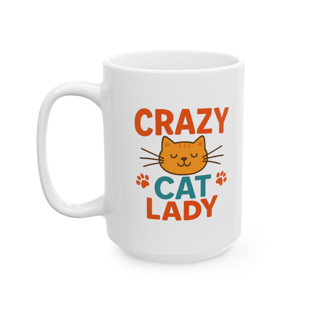 Official Crazy Cat Lady Card Carrying Member Coffee Mug | Cat Humor | Ceramic Mug