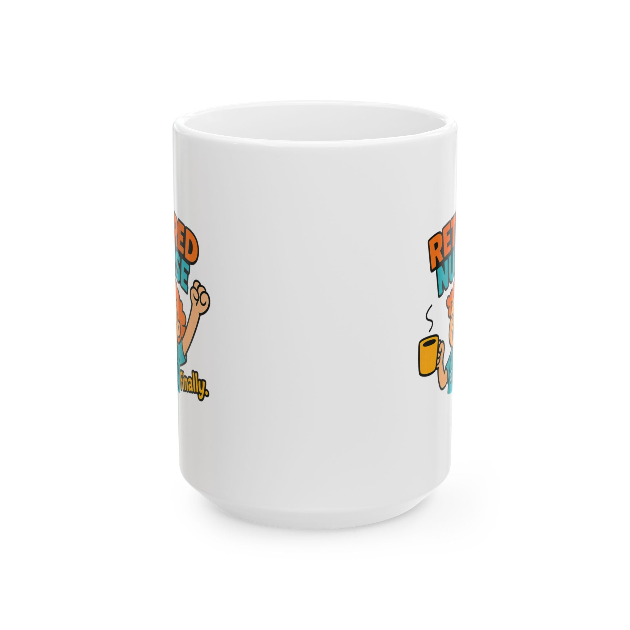 Retired Nurse Old Habits Die Hard Coffee Mug | Funny Retirement Nurse Gift | Ceramic Mug