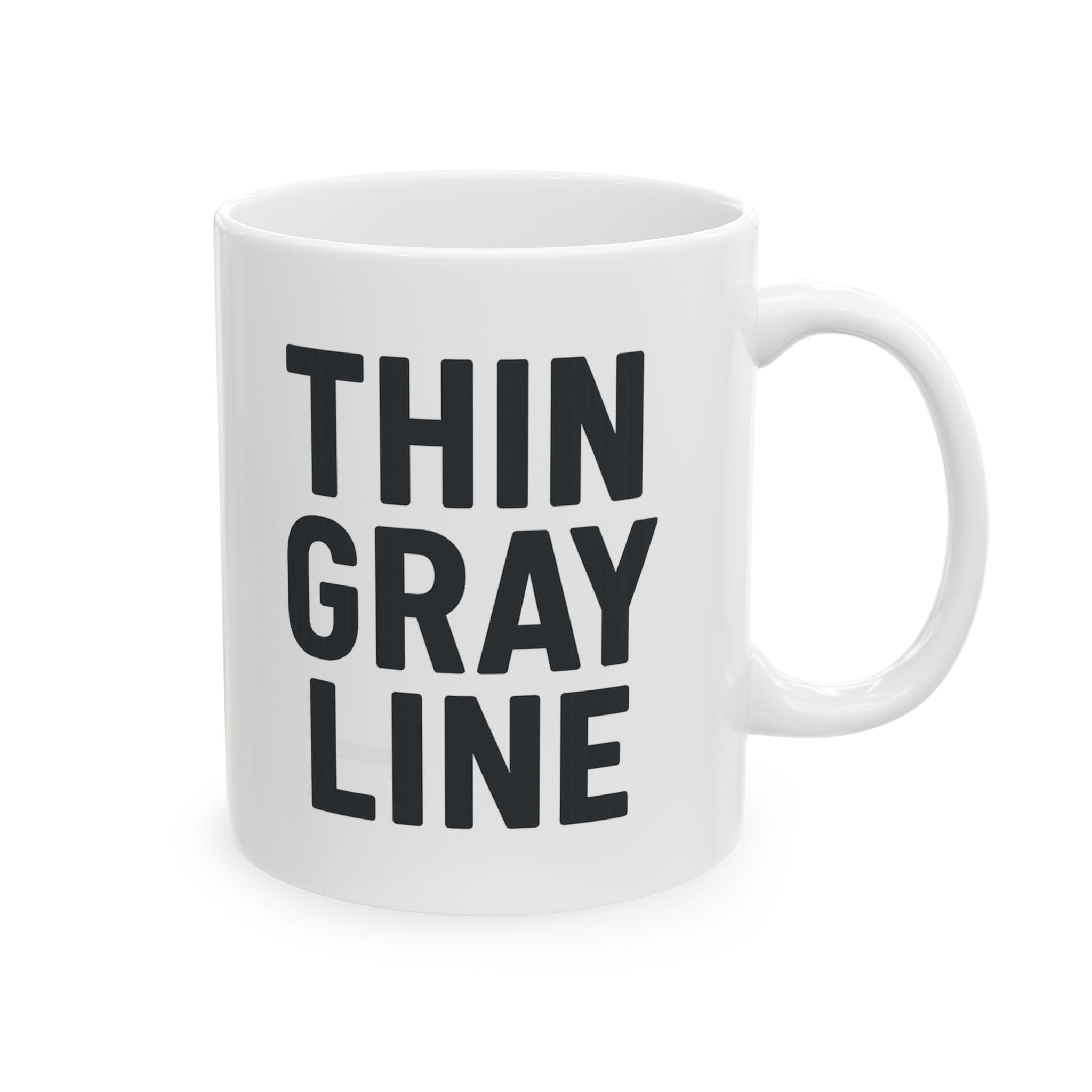Correctional Officer Thin Gray Line Never Off Duty Coffee Mug | Unique Gift | Ceramic Mug