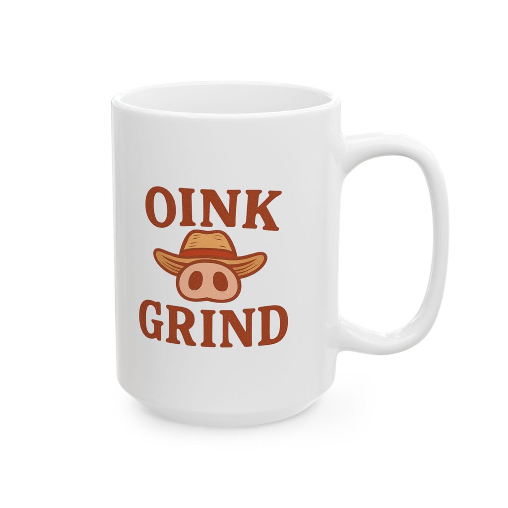 Pig Farmer Oink And Grind Coffee Mug | Unique Gift | Ceramic Mug