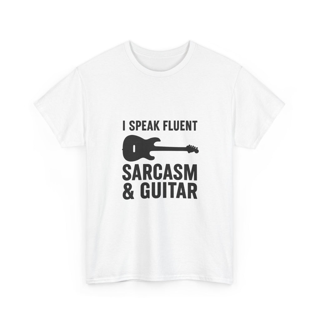 Sarcasm and Guitar Music T-Shirt | Music Lover Gift | Graphic Tee
