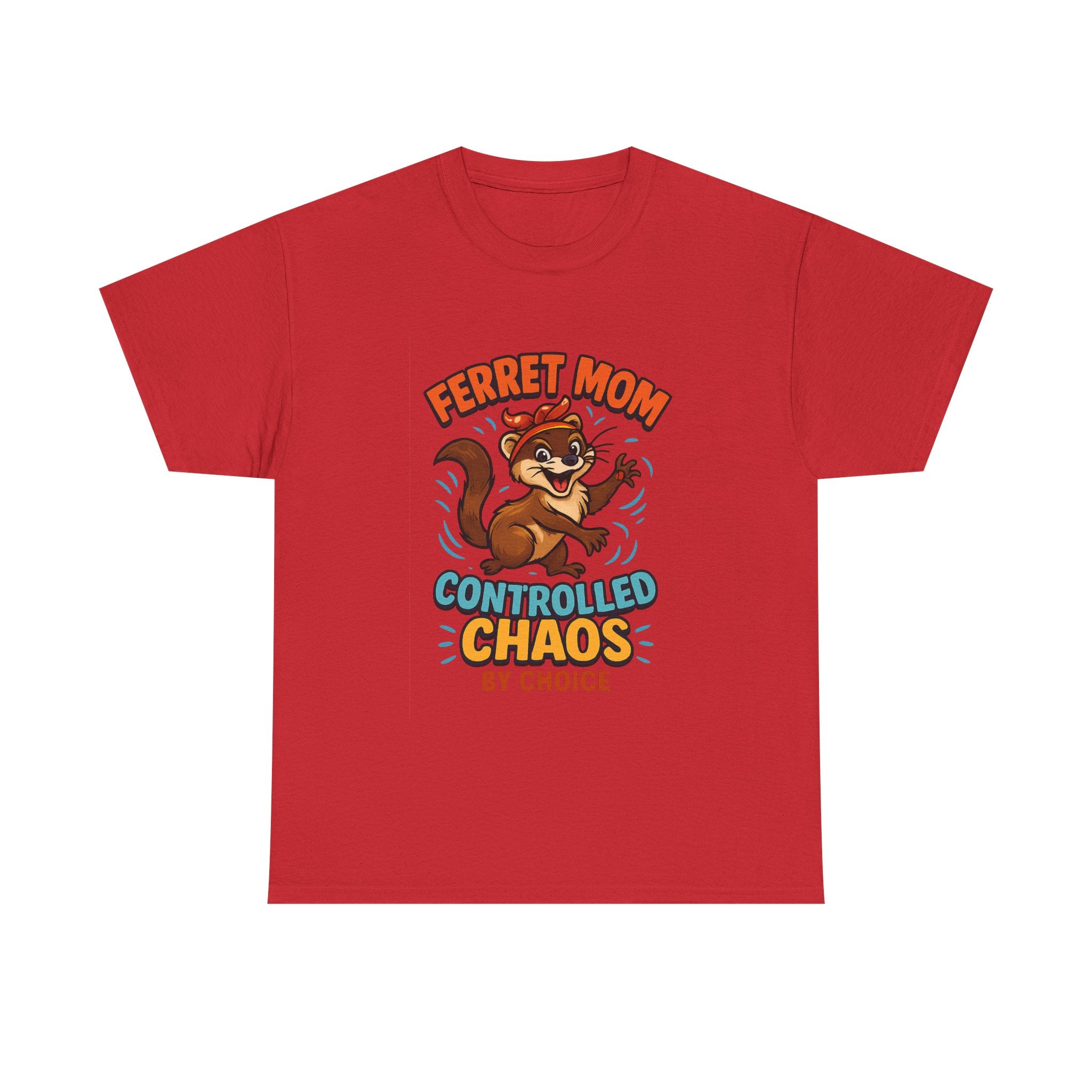 Ferret Mom Controlled Chaos By Choice T-Shirt | Gift for Mom | Graphic Tee