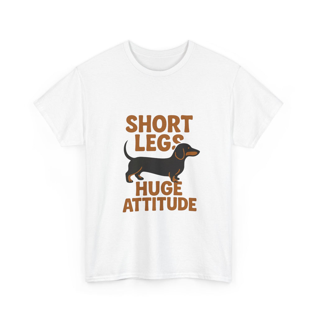Dachshund Mom Short Legs Huge Attitude T-Shirt | Gift for Mom | Graphic Tee