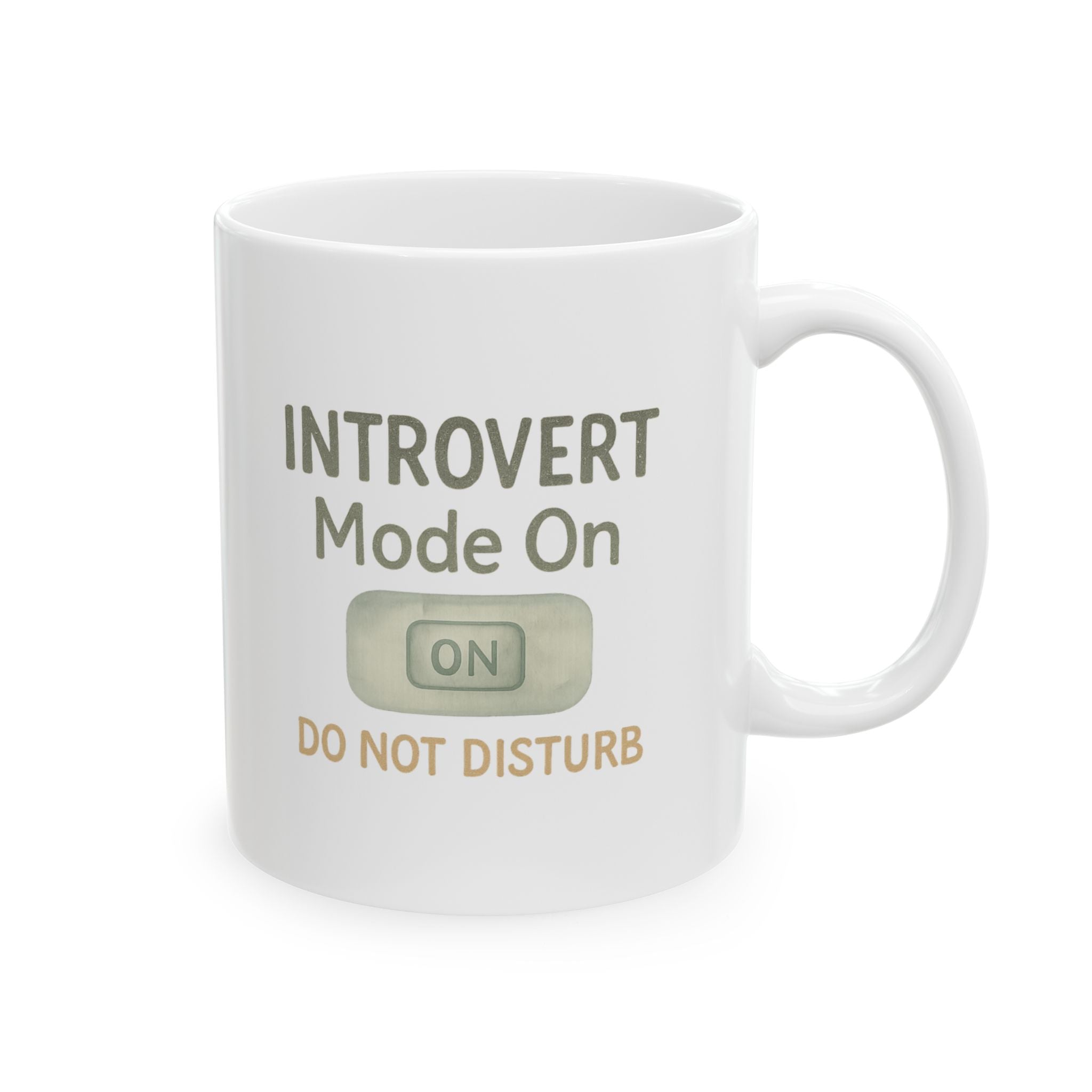 Introvert Mode On Do Not Disturb Coffee Mug | Funny Introvert Gift | Ceramic Mug