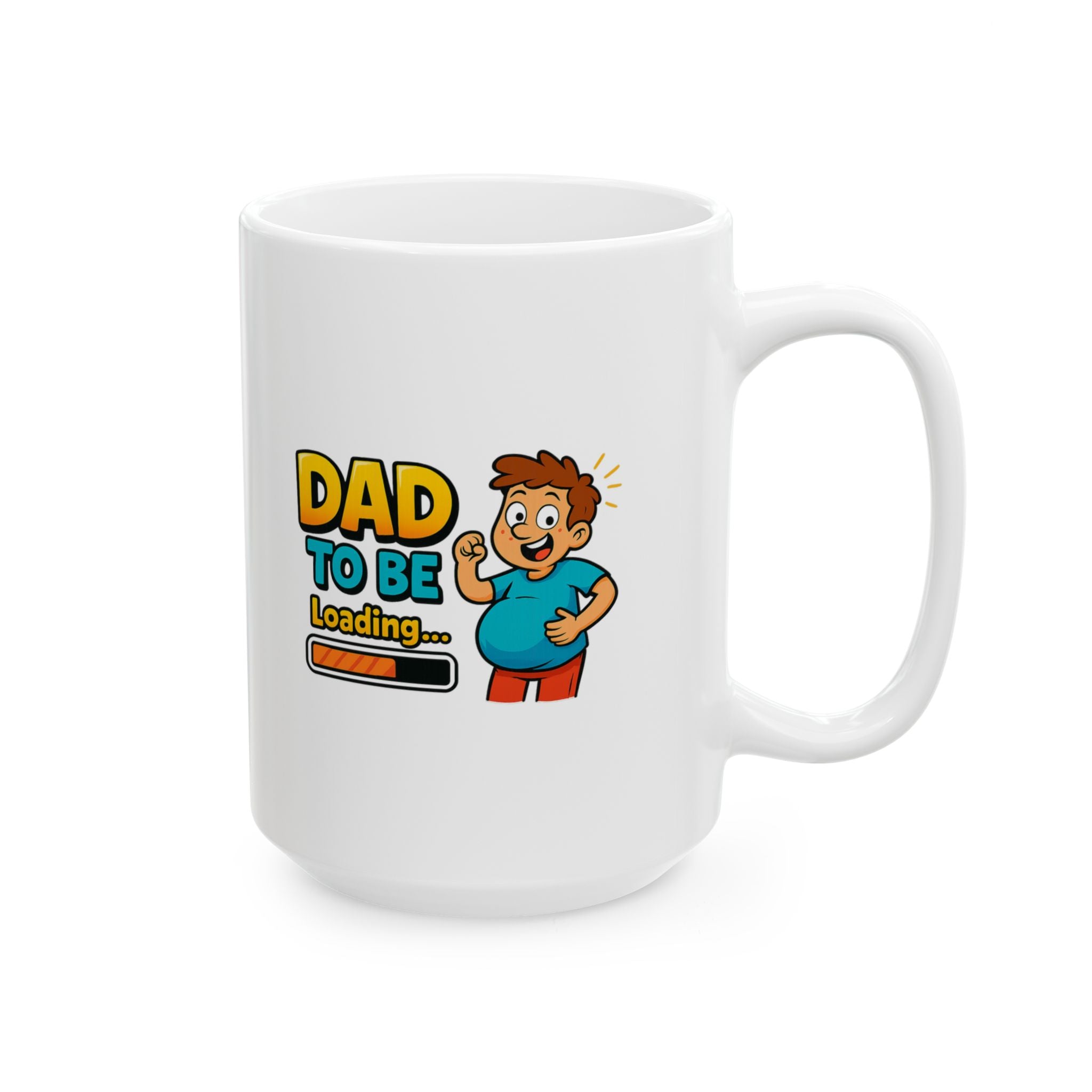 Future Dad Leveling Up Coffee Mug | Expecting Father Gift | Ceramic Mug