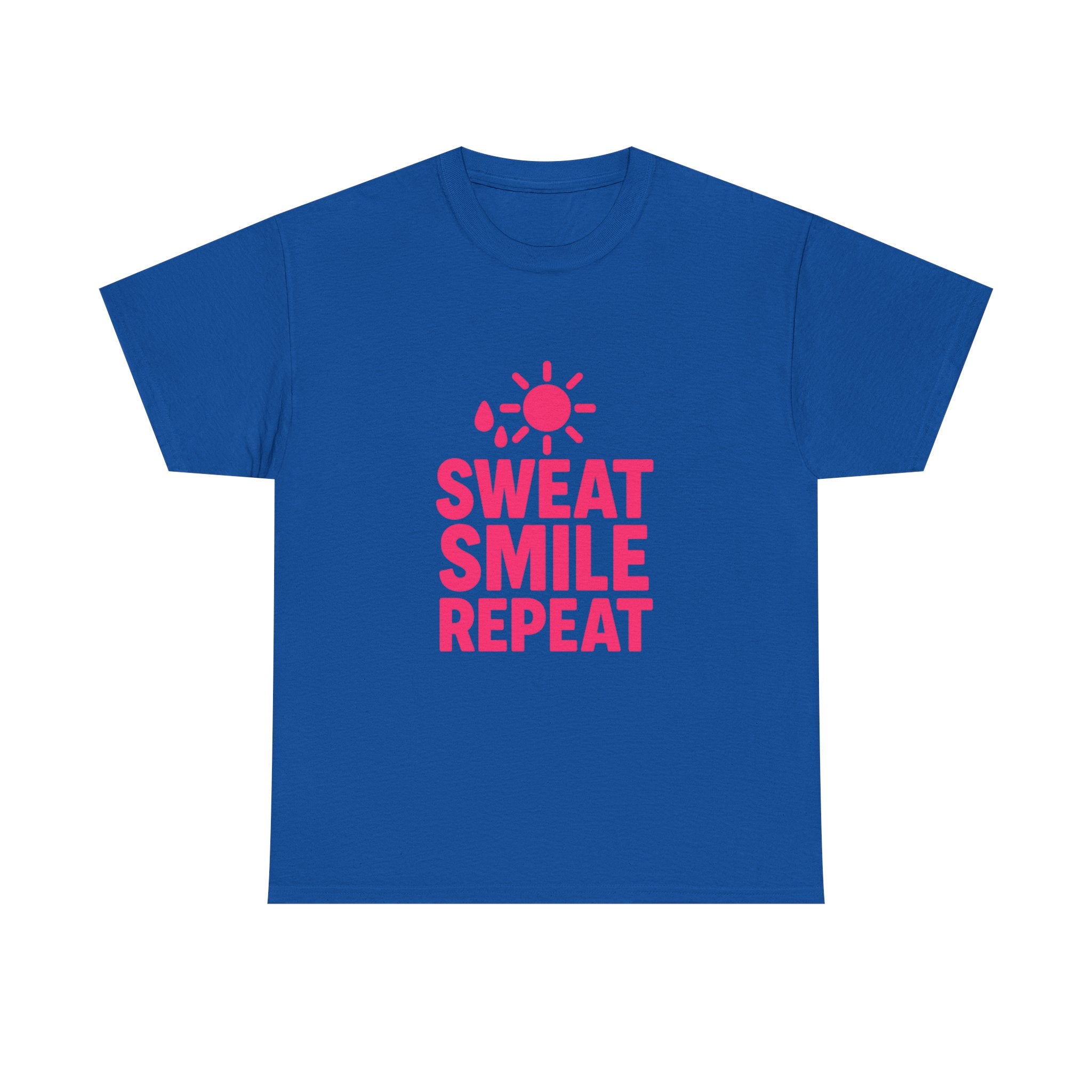 Fitness Lover Sweat Smile Repeat T-Shirt | Unique Gift | Graphic Tee