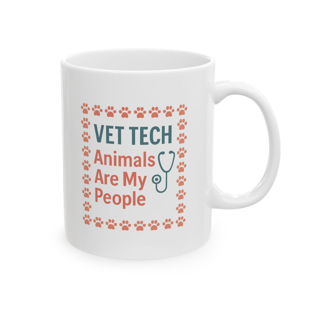 Veterinary Technician Animals Are My People Ceramic Mug
