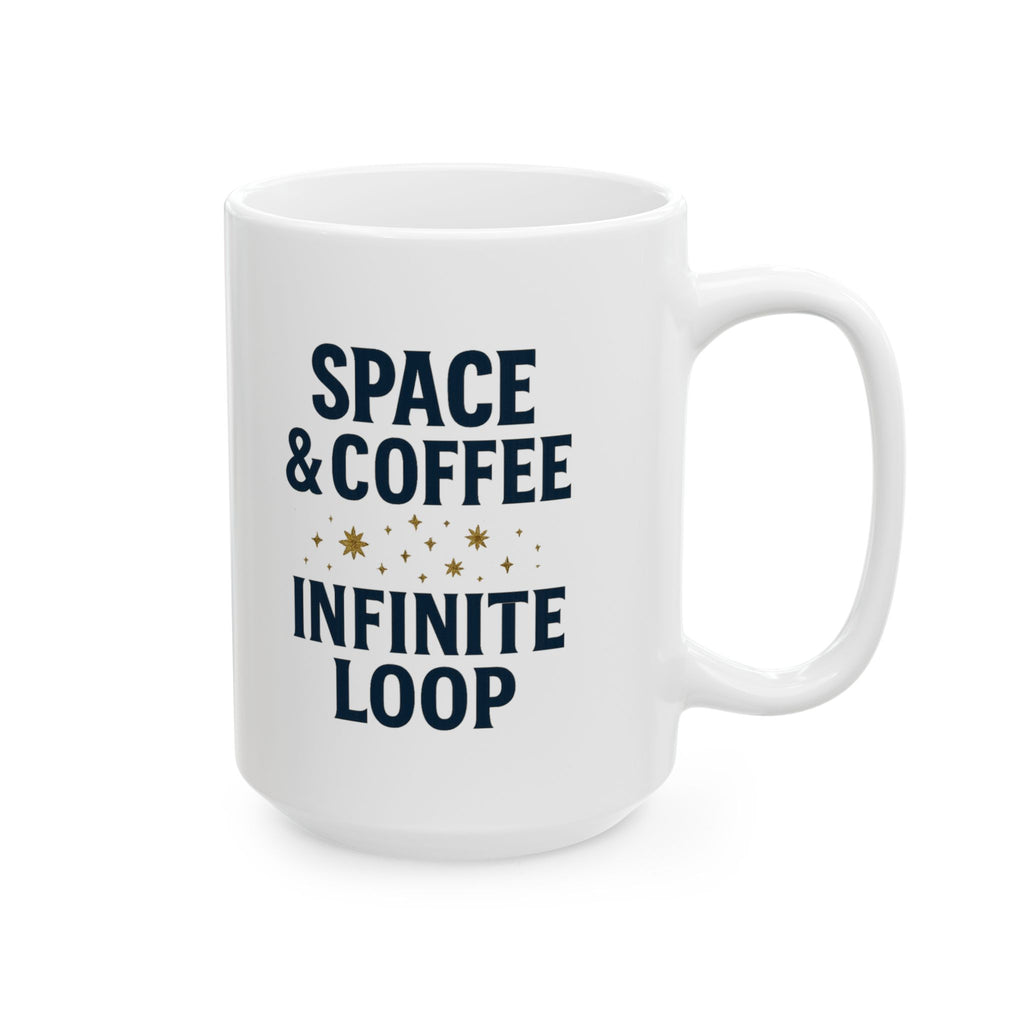 Astronomy Nerd Space And Coffee Infinite Loop Coffee Mug | Coffee Lover Gift | Ceramic Mug