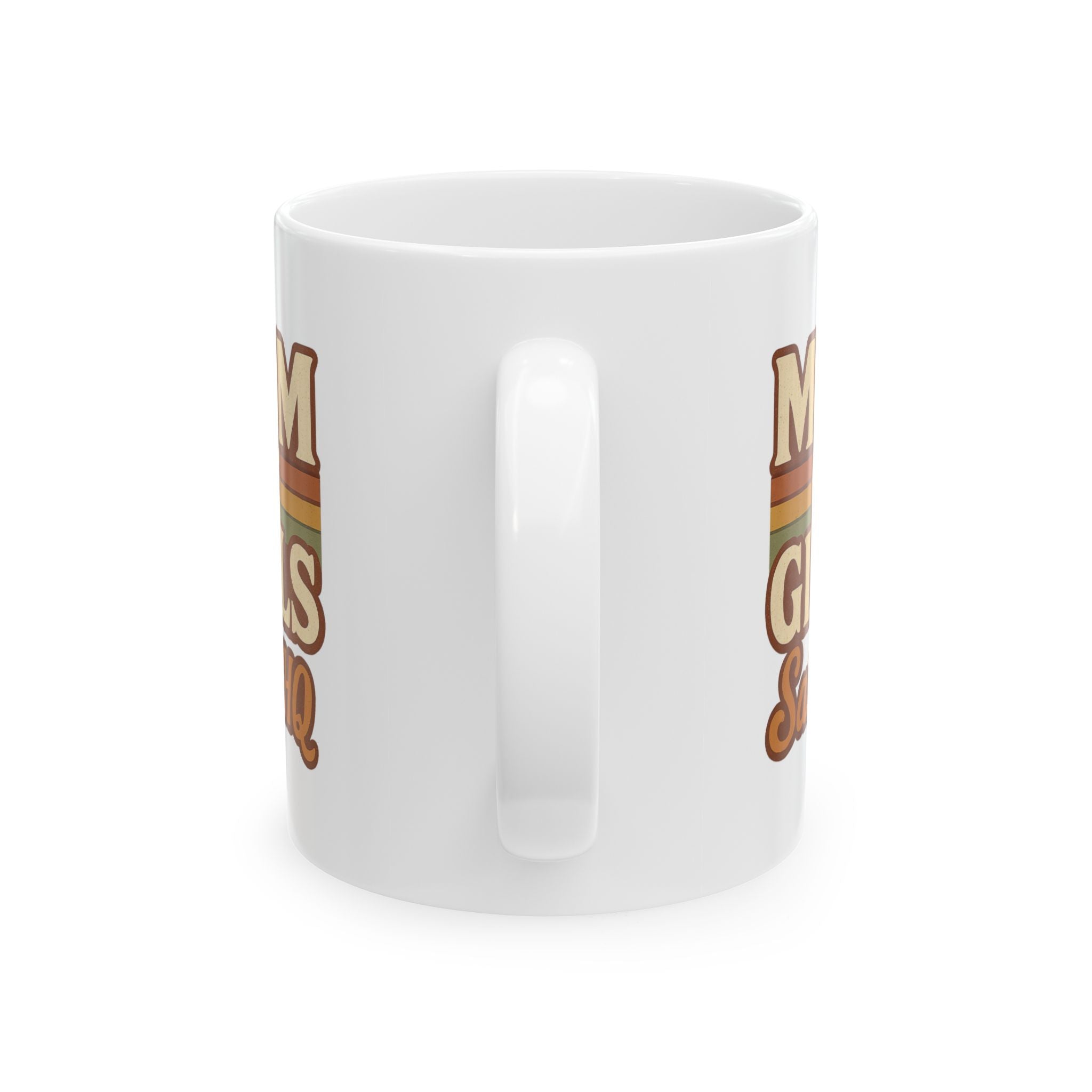 Mom Of Girls Running On Coffee And Love Coffee Mug | Girl Mom Humor | Ceramic Mug