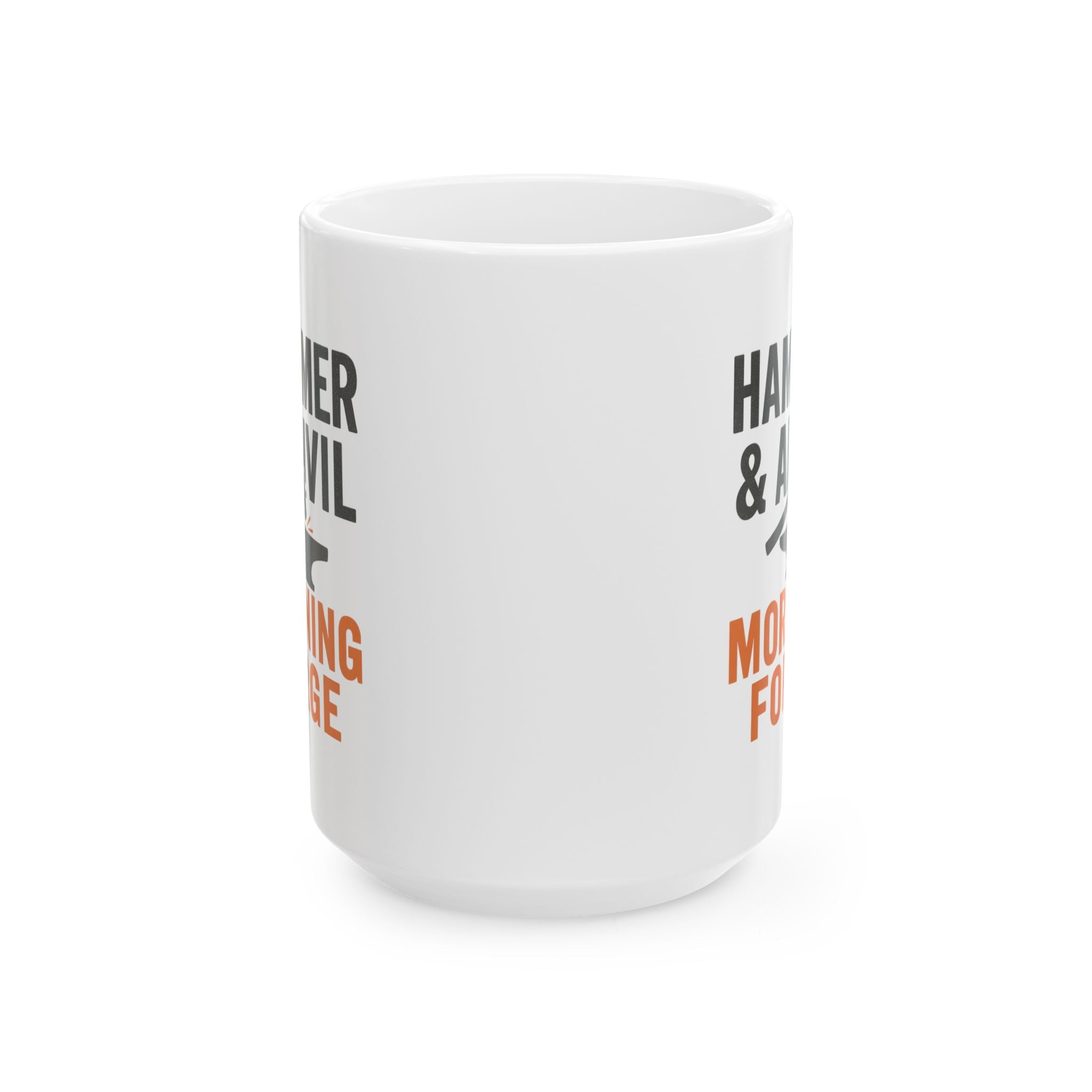 Metal Worker Hammer And Anvil Morning Forge Coffee Mug | Unique Gift | Ceramic Mug