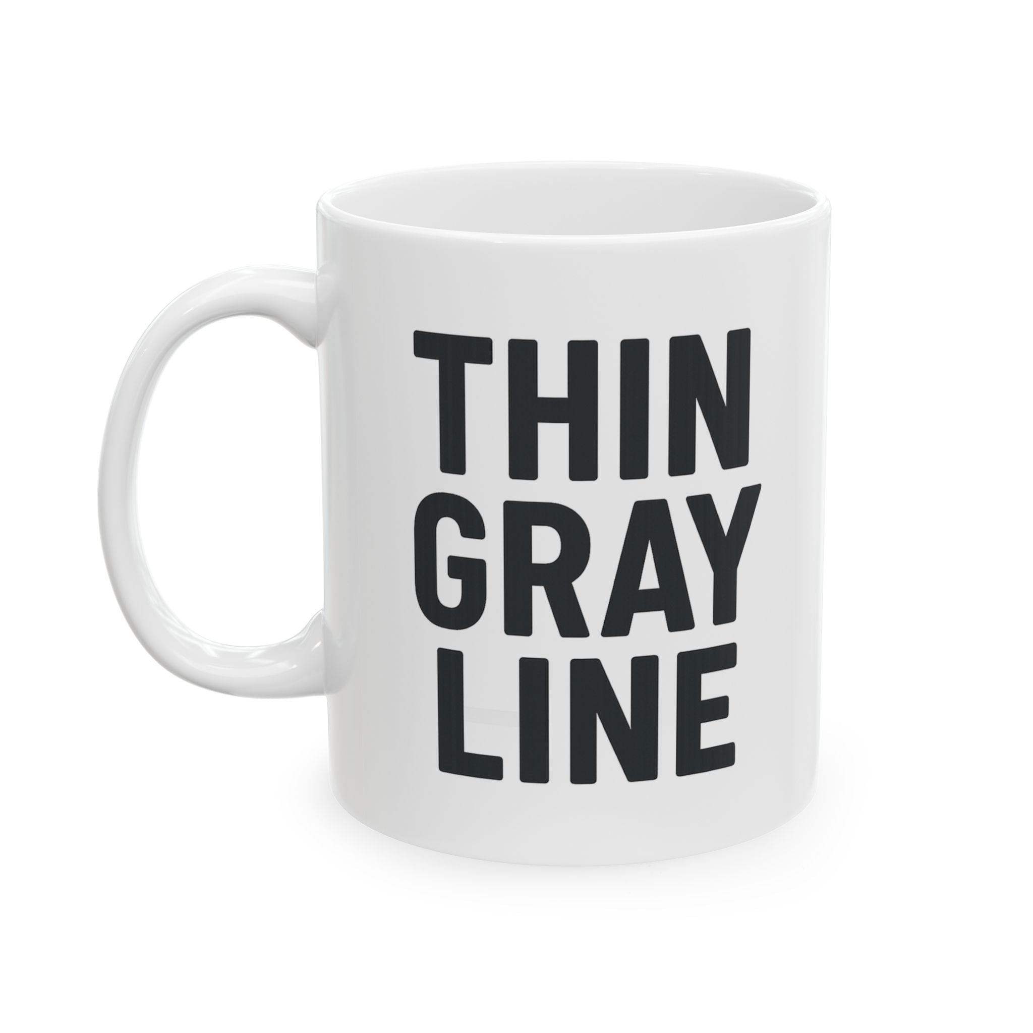 Correctional Officer Thin Gray Line Never Off Duty Coffee Mug | Unique Gift | Ceramic Mug