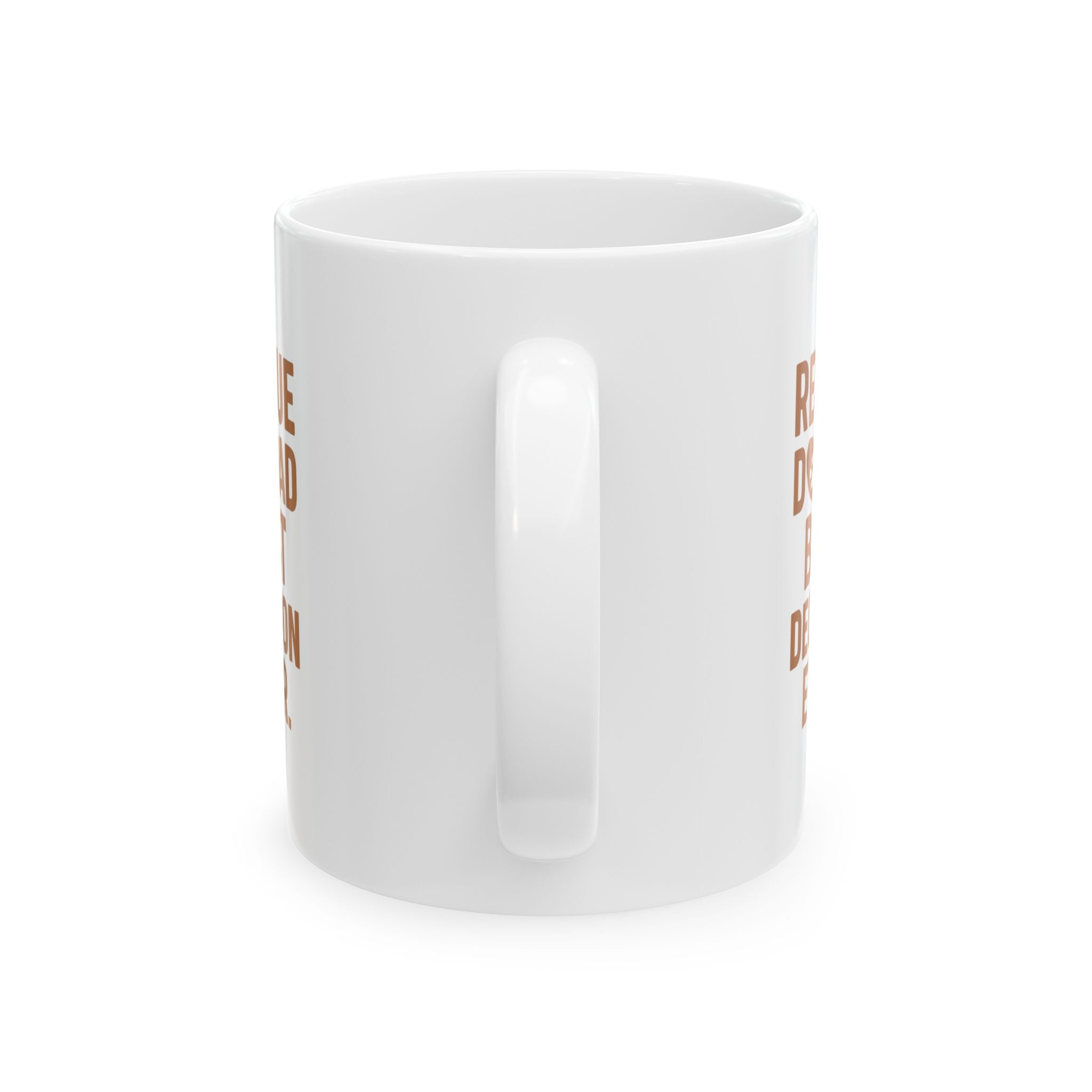 Rescue Dog Dad Best Decision Ever Coffee Mug | Dog Lover Gift | Ceramic Mug