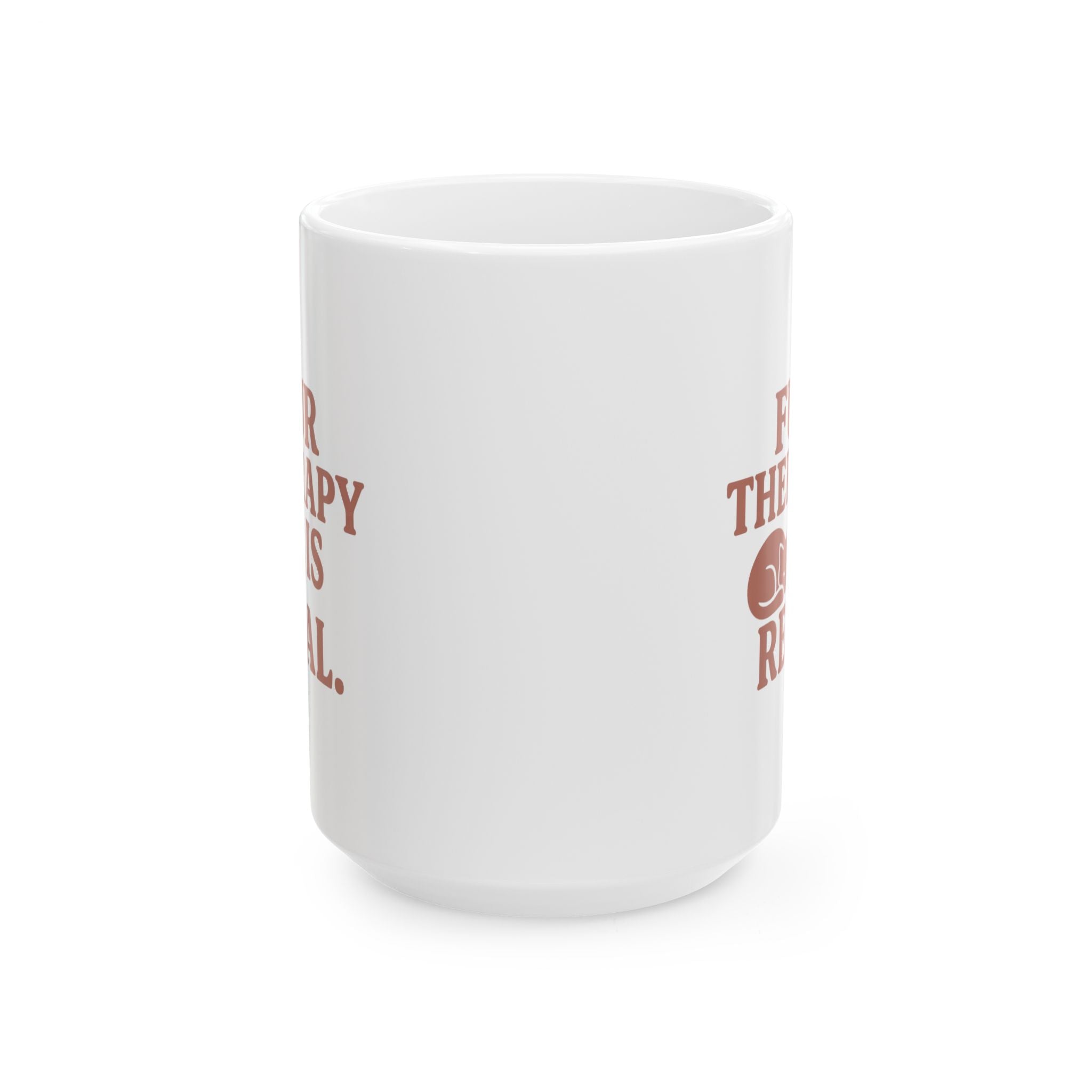 Cat Mom Fur Therapy Is Real Coffee Mug | Cat Lover Gift | Ceramic Mug