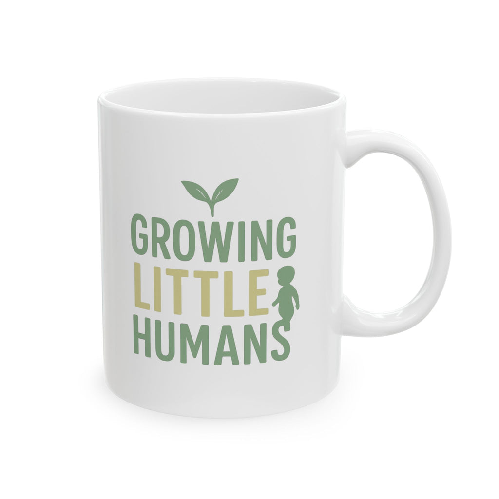 Childcare Worker Growing Little Humans Coffee Mug | Unique Gift | Ceramic Mug