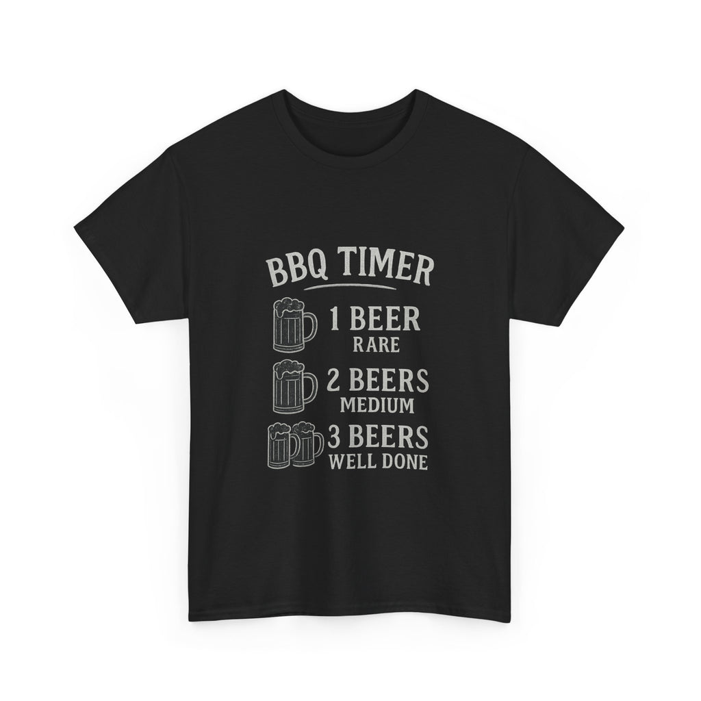 BBQ Timer Beer Drinking Grilling T-Shirt | Unique Gift | Graphic Tee