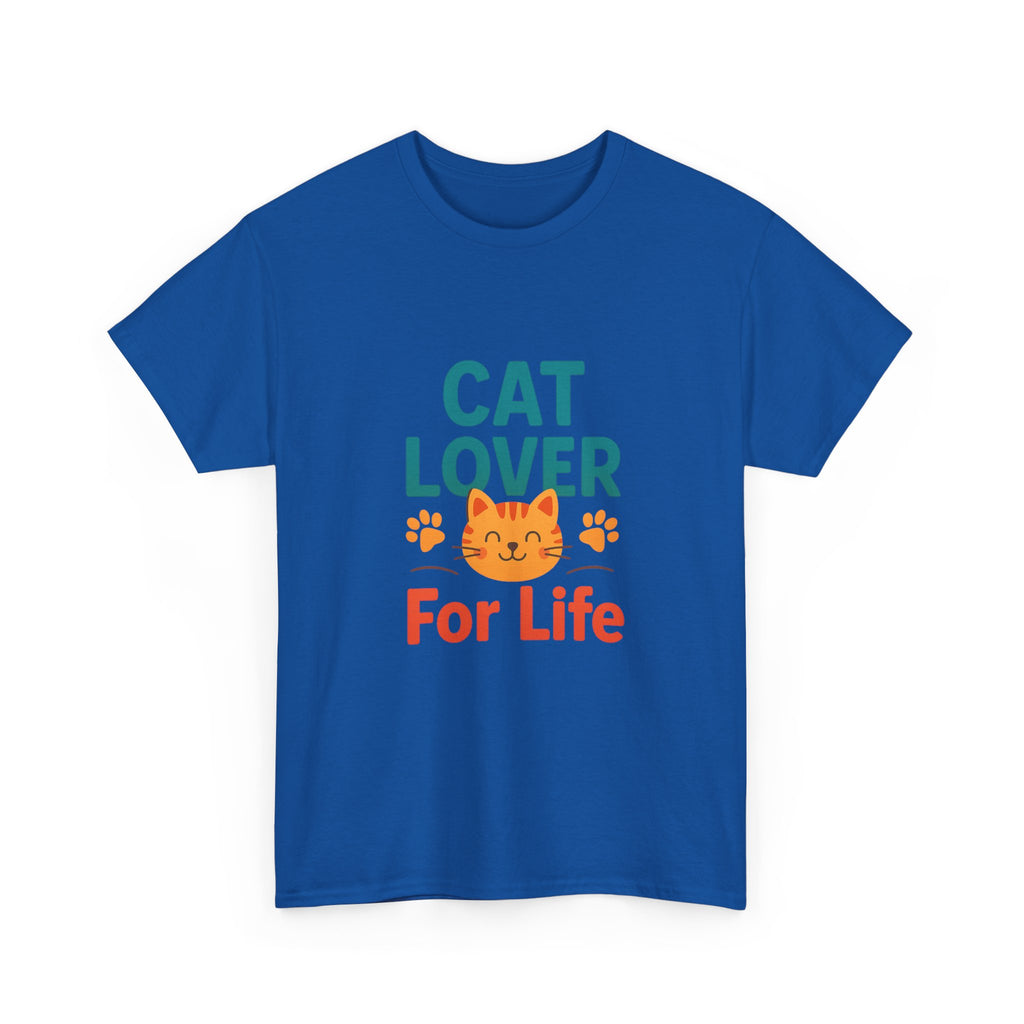 Cat Lover Powered By Caffeine And Purrs T-Shirt | Gift For Her | Graphic Tee
