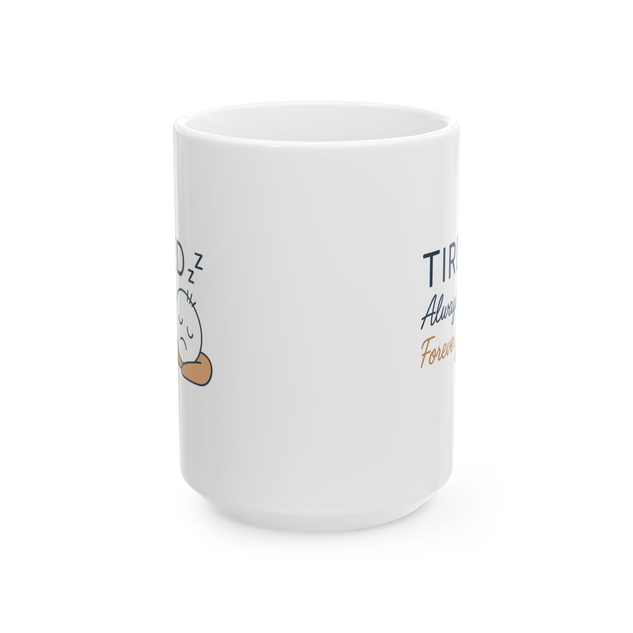 Professionally Exhausted Coffee Mug | Funny Tired Humor | Ceramic Mug