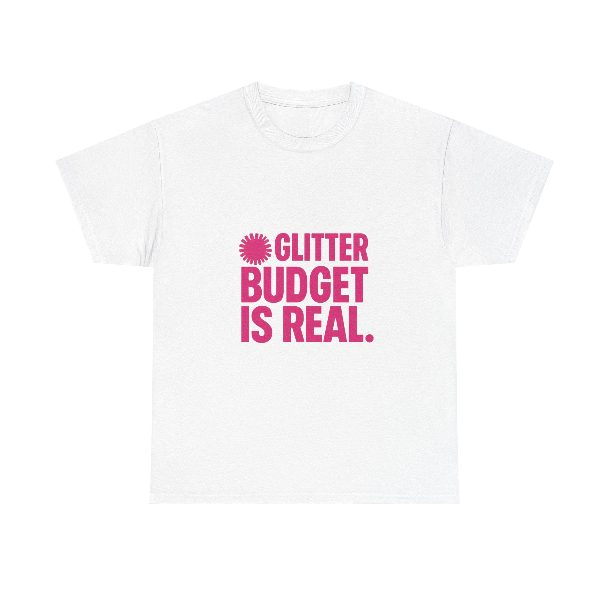 Cheer Mom Glitter Budget Is Real T-Shirt | Gift for Mom | Graphic Tee